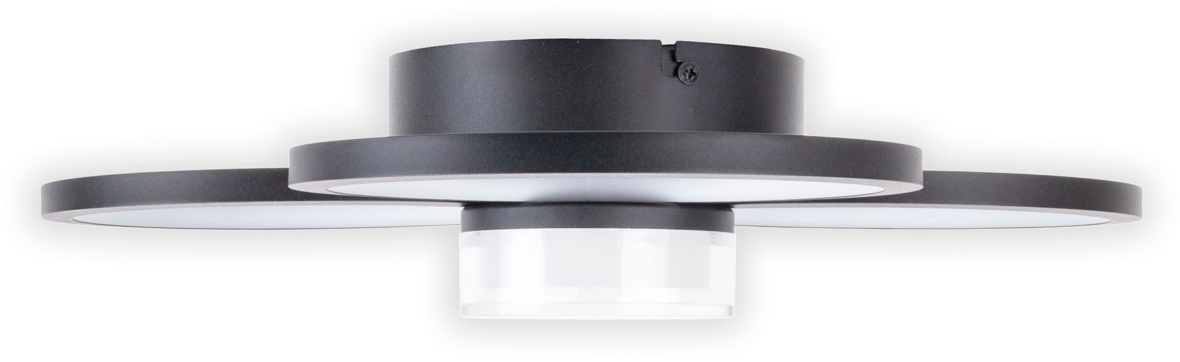 näve LED Deckenleuchte »Cimo«, 1 flammig, Leuchtmittel LED-Modul | LED wechselbar, stufenweise dimmbar per Wandschalter, Lichtfarbe warmweiß, schwarz