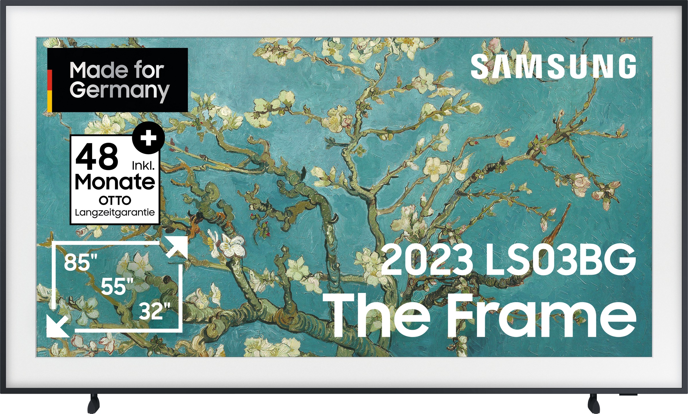 Samsung LED-Fernseher, 163 cm/65 Zoll, Smart-TV-Google TV, Mattes Display,Austauschbare Rahmen,Art Mode
