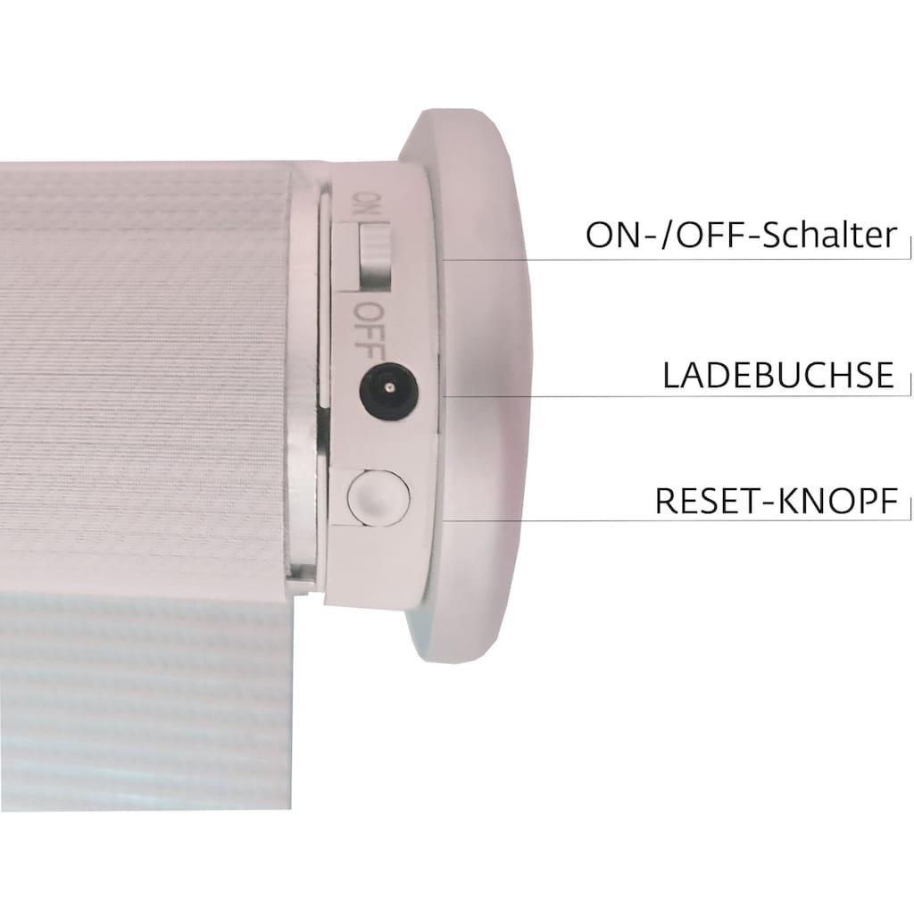 sunlines Elektrisches Rollo »Miami«, Lichtschutz, Sichtschutz, mit Bohren, freihängend