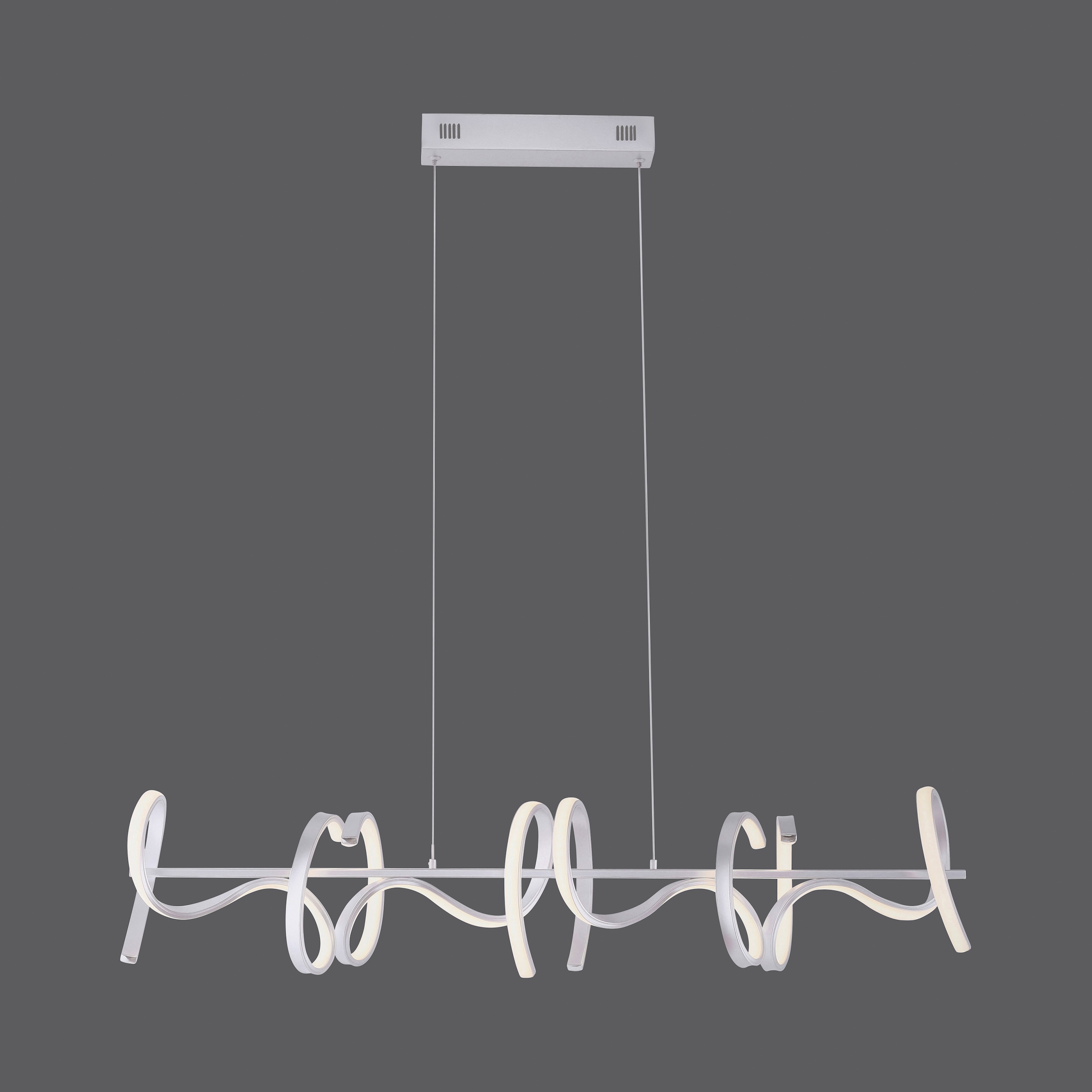 JUST LIGHT LED Pendelleuchte »CURLS«, 4 flammig, Leuchtmittel LED-Board | LED fest integriert, LED Hängelampe, LED Hängeleuchte, dimmbar