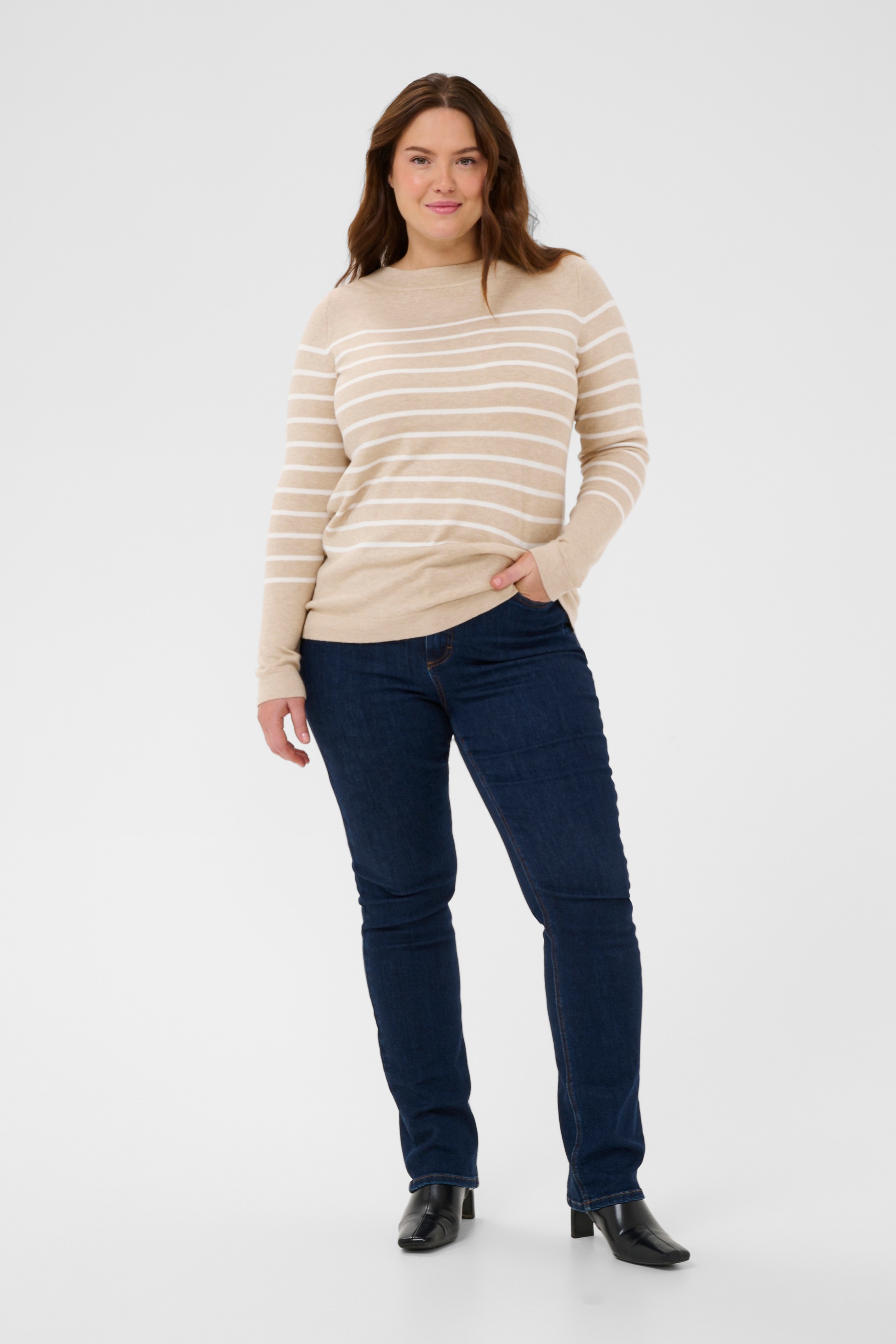 KAFFE Curve Strickpullover »Damen Strickpullover KClizzy«
