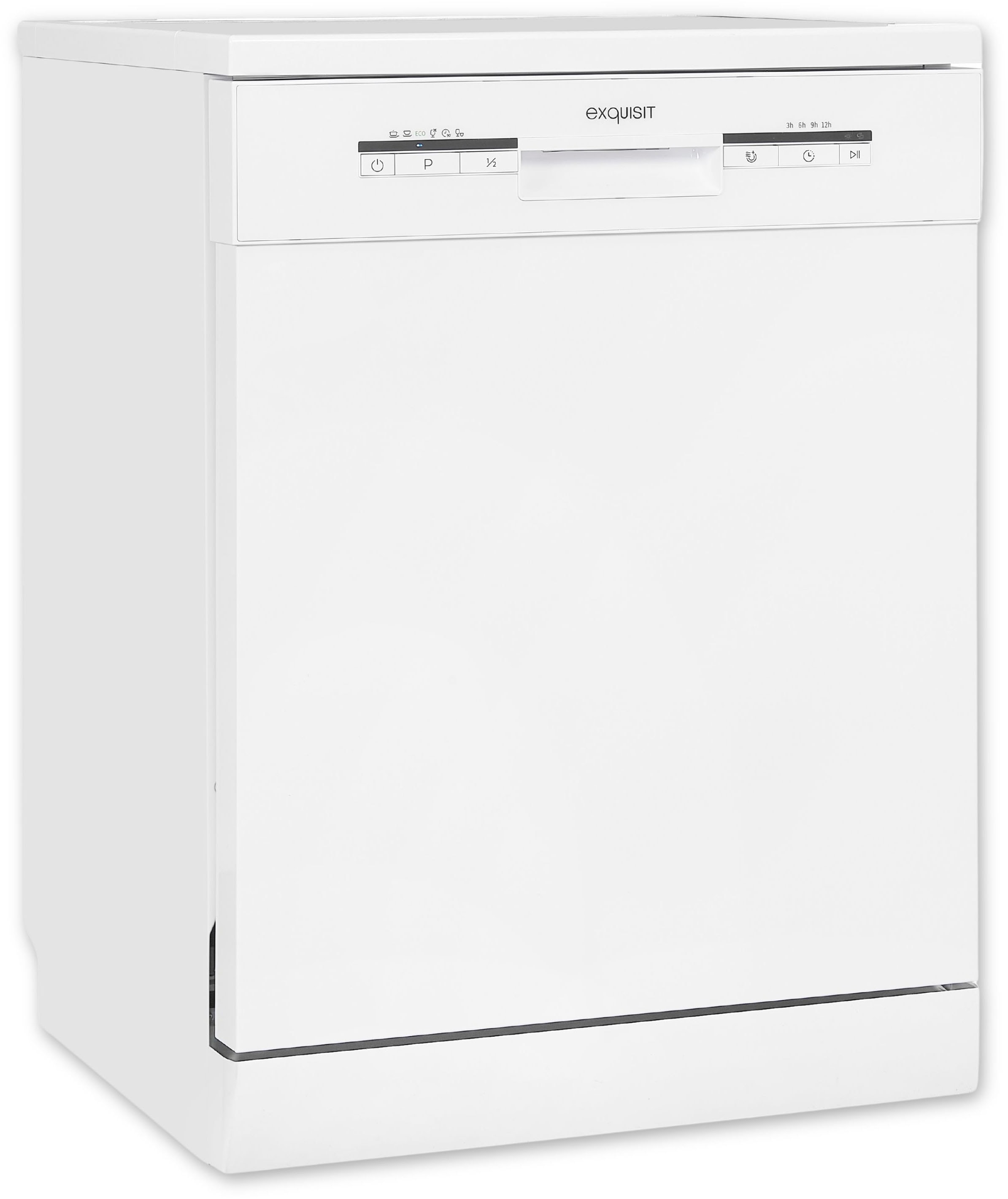 EXQUISIT Standgeschirrspüler »GSP9112-030E weiss« 11 l 12 Maßgedecke weiß Besteckkorb - flexibel im Unterkorb einsetzbar