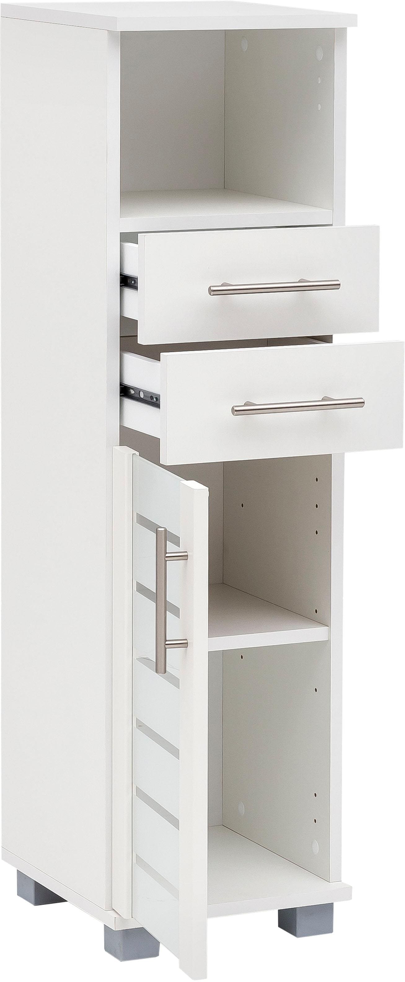 Schildmeyer Midischrank »Nikosia«, Breite 30 cm, mit Glastür, 2 Schubladen,  MDF-Fronten, Metallgriffe auf Raten kaufen