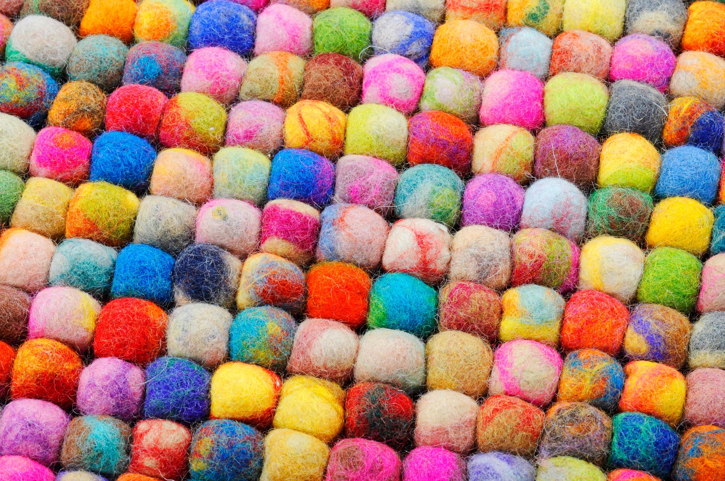 THEKO Läufer »Ballo«, rechteckig, 22 mm Höhe, Teppich-Läufer, aus Filzkugeln, reine Wolle, handgefertigt