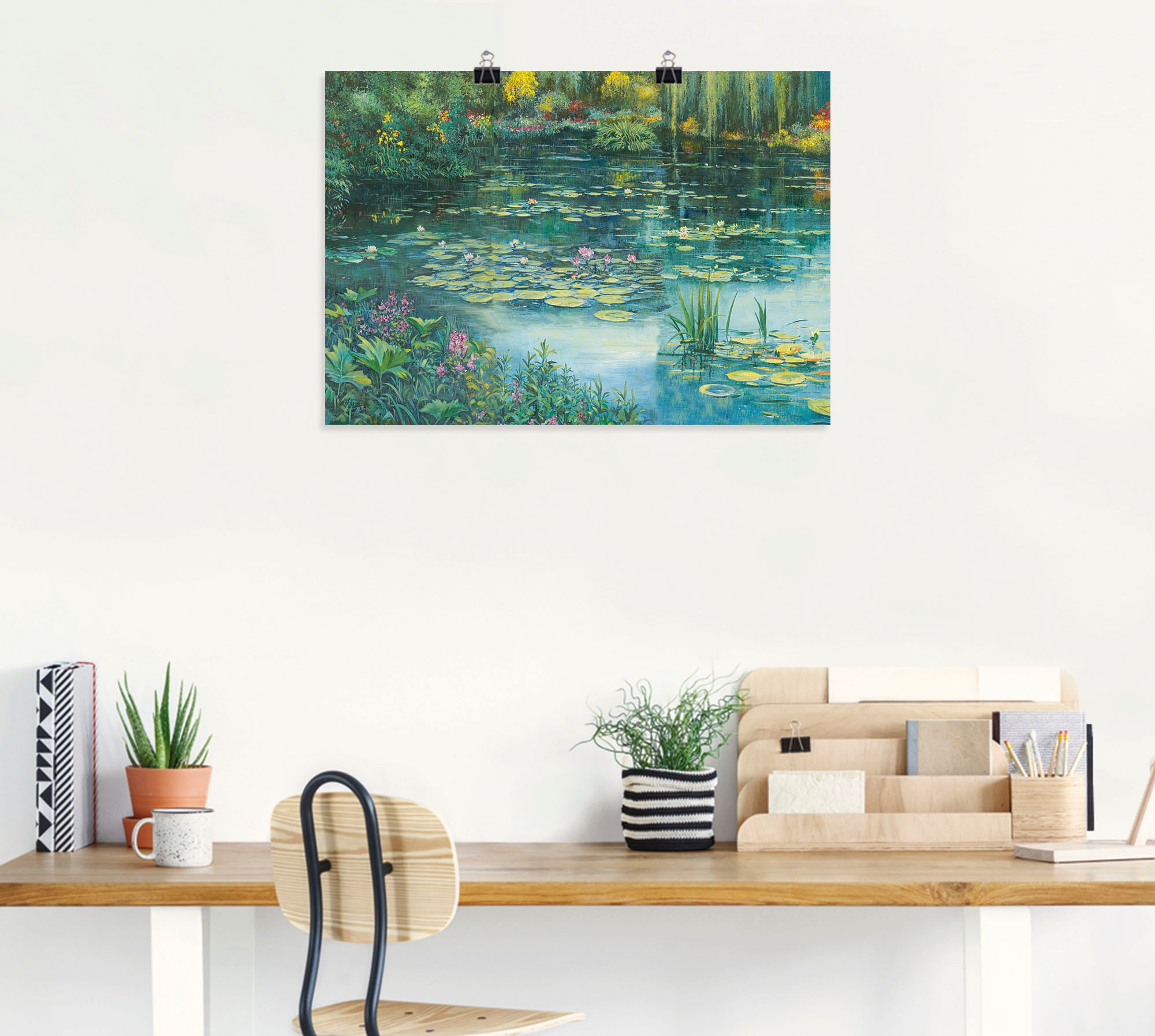 Artland Wandbild »Teichlandschaft I«, Gewässer, (1 St.), als Alubild, Outdoorbild, Leinwandbild, Poster in verschied. Größen