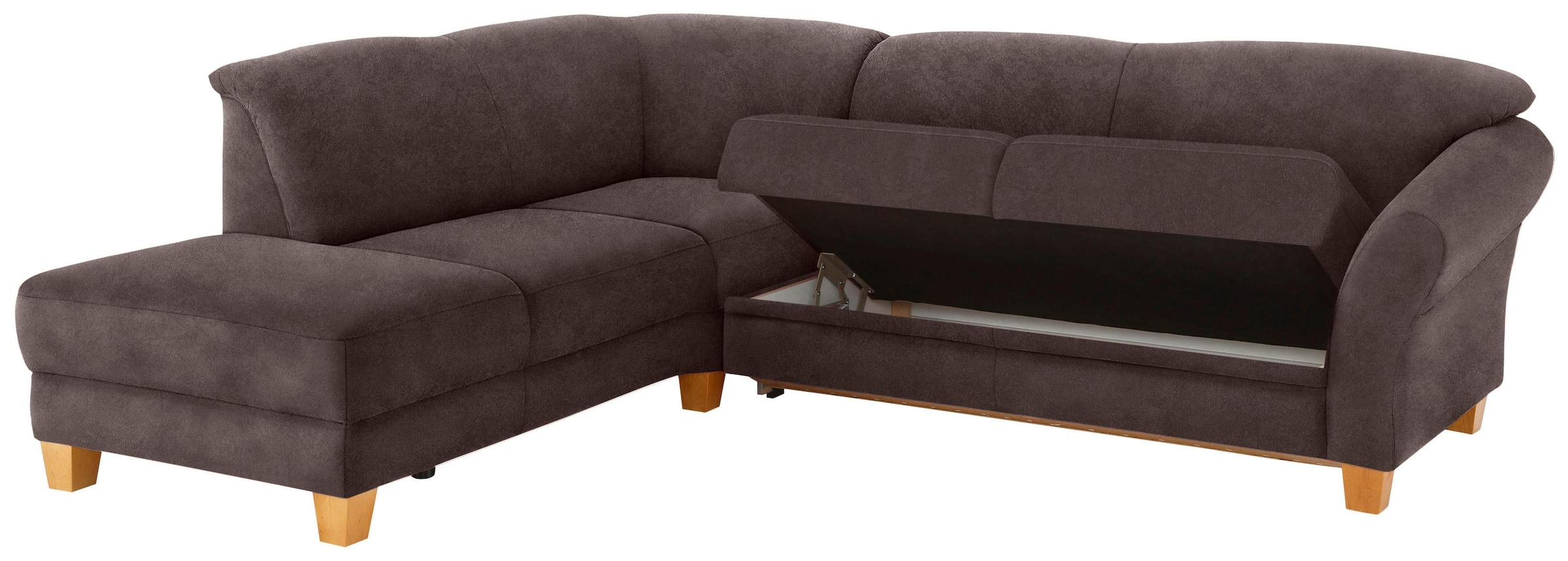 Home affaire Ecksofa »Gotland L-Form«, wahlweise mit Sitztiefenverstellung + Bettkasten