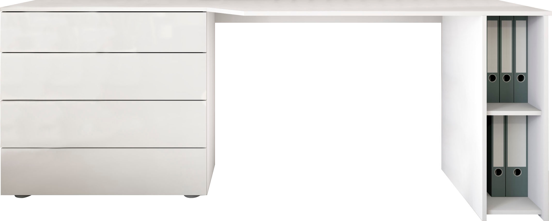 borchardt Möbel Schreibtisch »Vaasa«, Breite 196 cm, Push to Open-Funktion