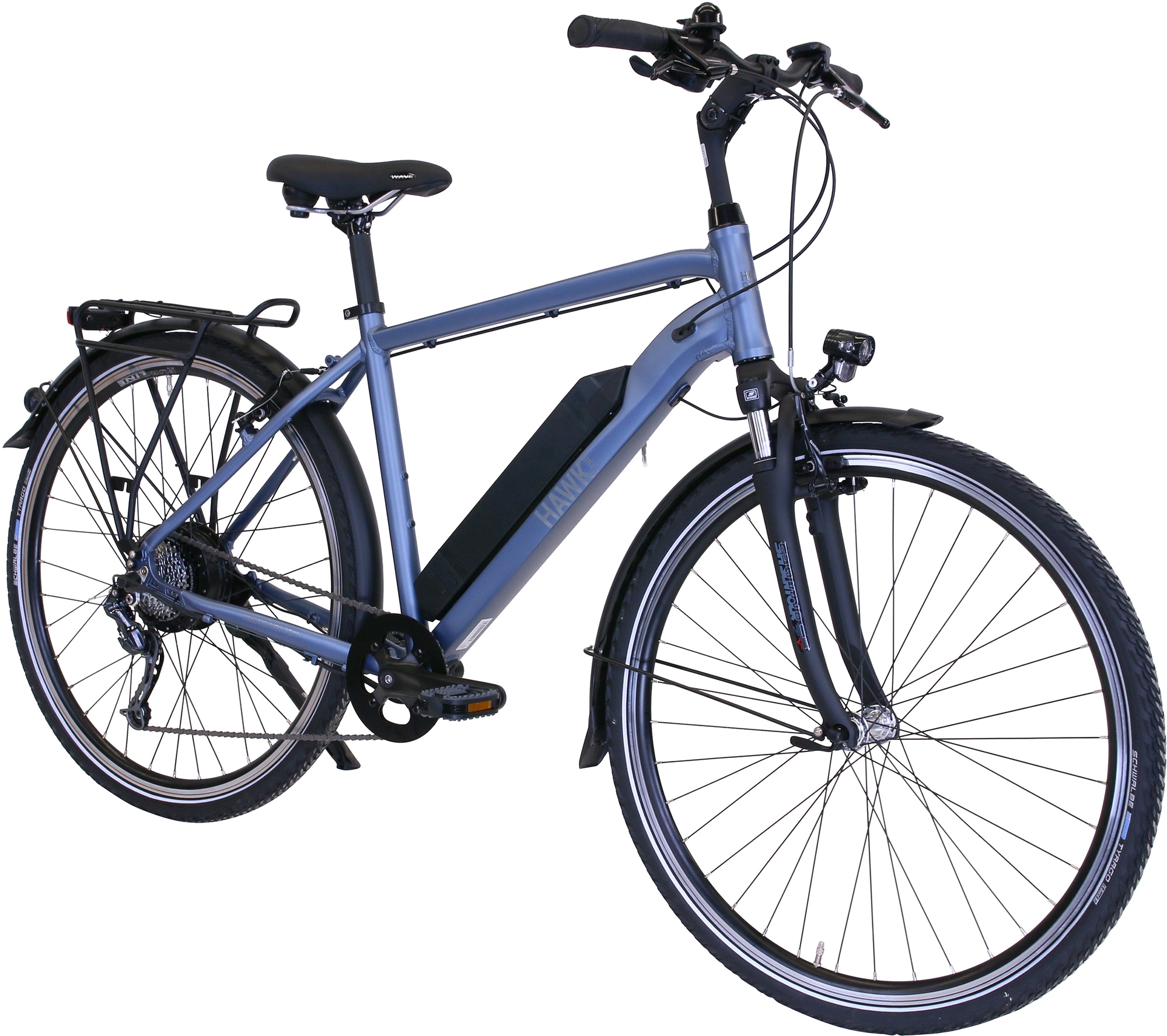2. Bild von HAWK Bikes E-Bike »eTrekking Gent«, 8 Gang, microSHIFT, Microshift, Heckmotor 250 W, Pedelec, Elektrofahrrad für Herren, Trekkingrad