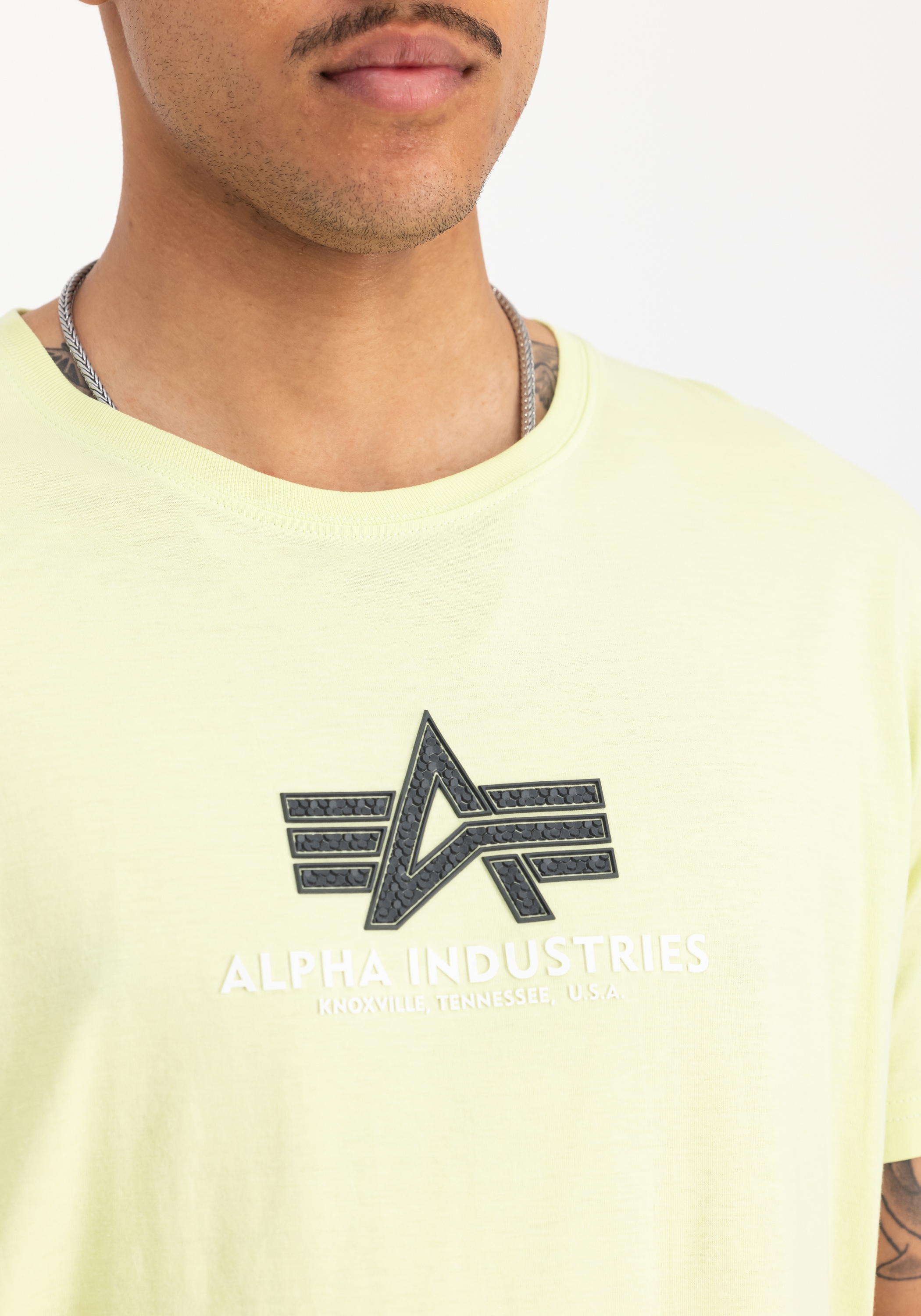 Alpha Industries T-Shirt »Alpha Industries Men - T-Shirts Basic T-Shirt BL Rubber«