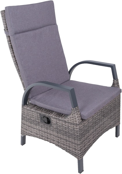 Garden Pleasure Hochlehner Almada 2er Set 113 cm x 58 cm x 65 cm Grau-Anthr günstig online kaufen
