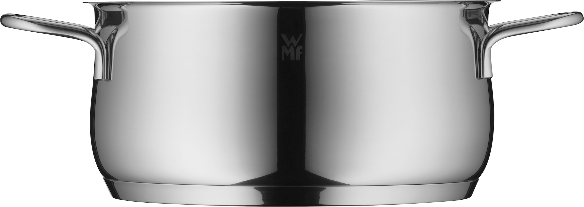 WMF Bratentopf »Diadem Plus«, Cromargan® Edelstahl Rostfrei 18/10, (2 tlg.), breiter Schüttrand, außergewöhnliches Design, spülmaschinengeeignet