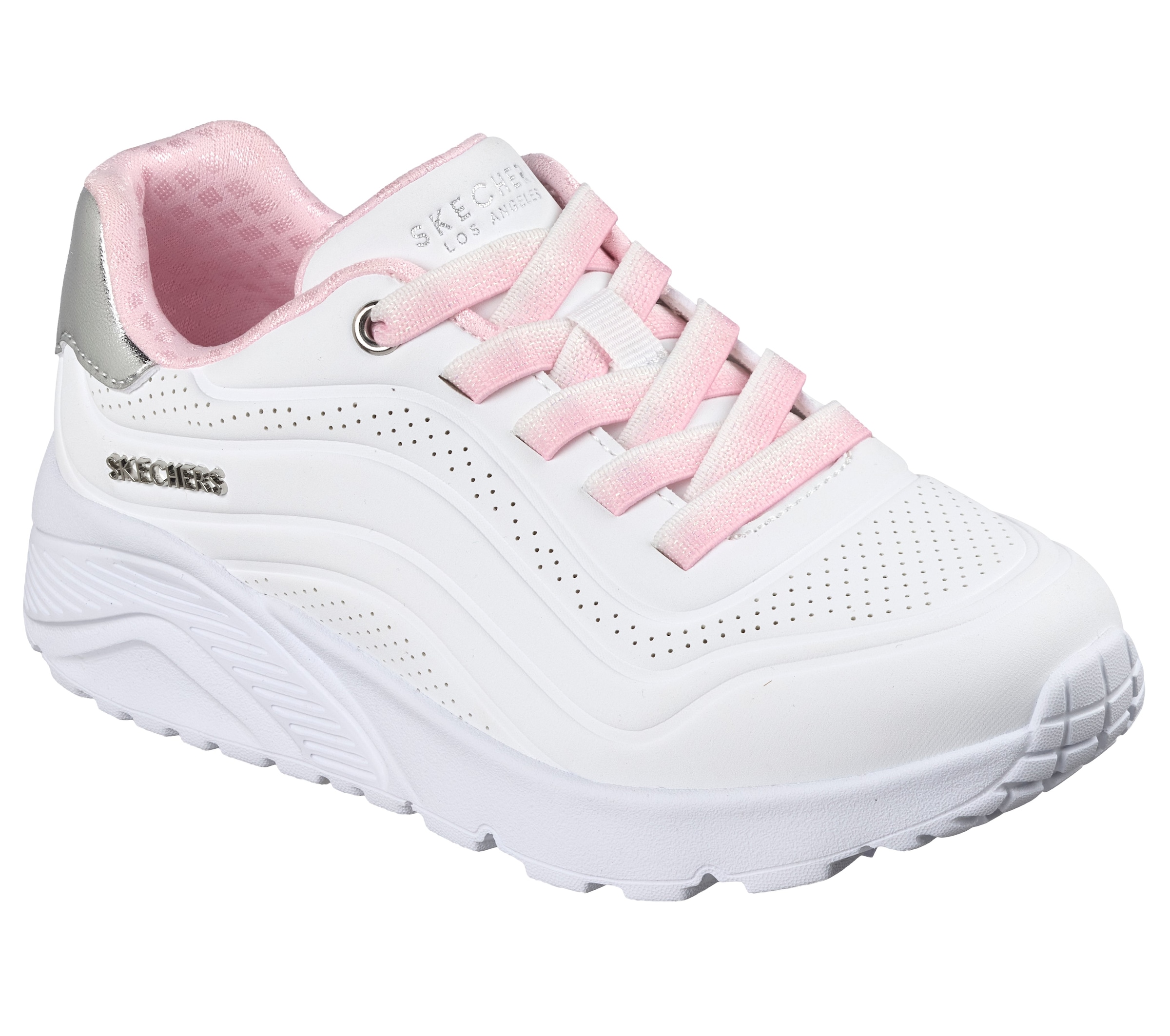 Skechers Slip-On Sneaker »UNO LITE«  Schnürschuh, Halbschuh, Keilabsatz, Grössenschablone zum Download