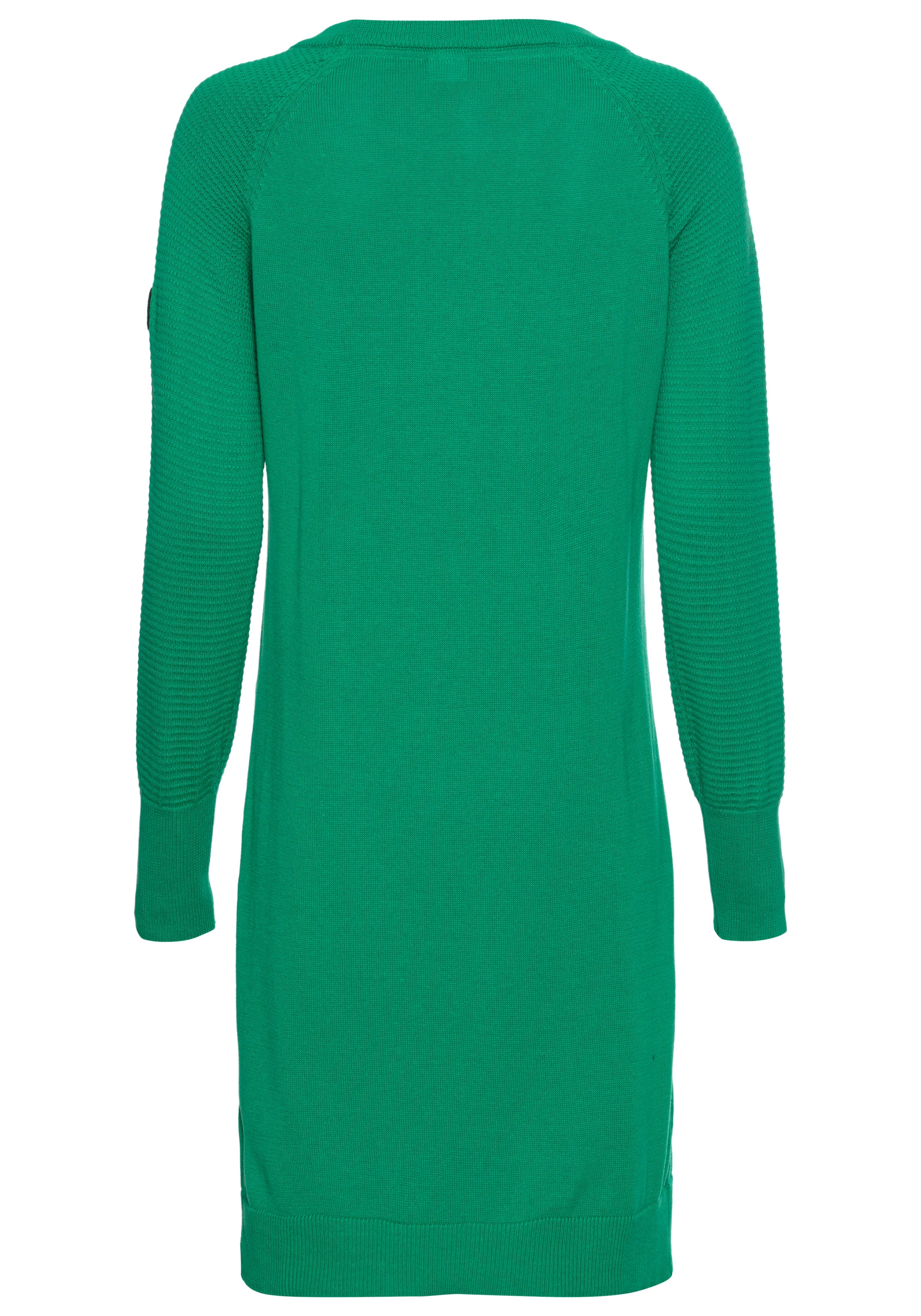 KangaROOS Strickkleid, mit Strickkontrast am Ärmel