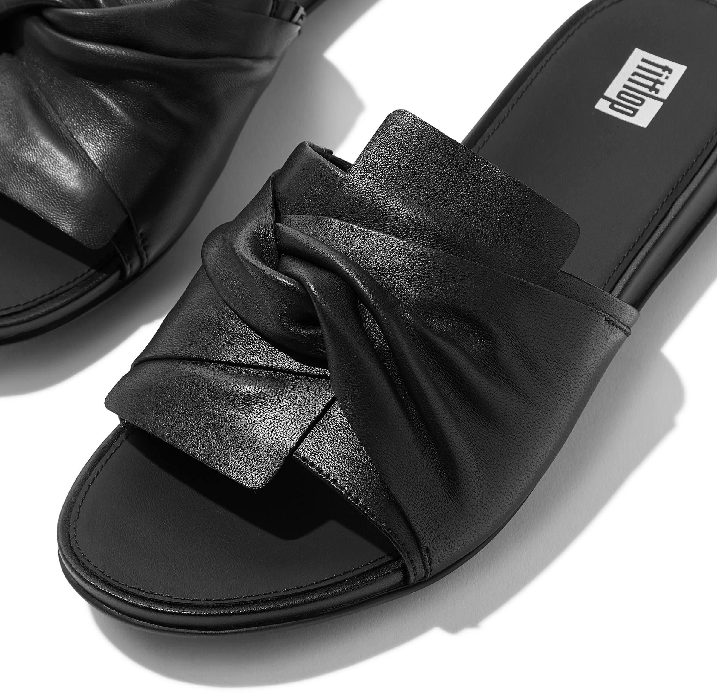 Fitflop Pantolette »GRACIE SOFT-TWIST LEATHER SLIDES«  , Pool Slides, Sandale mit DYNAMICUSH-Technologie