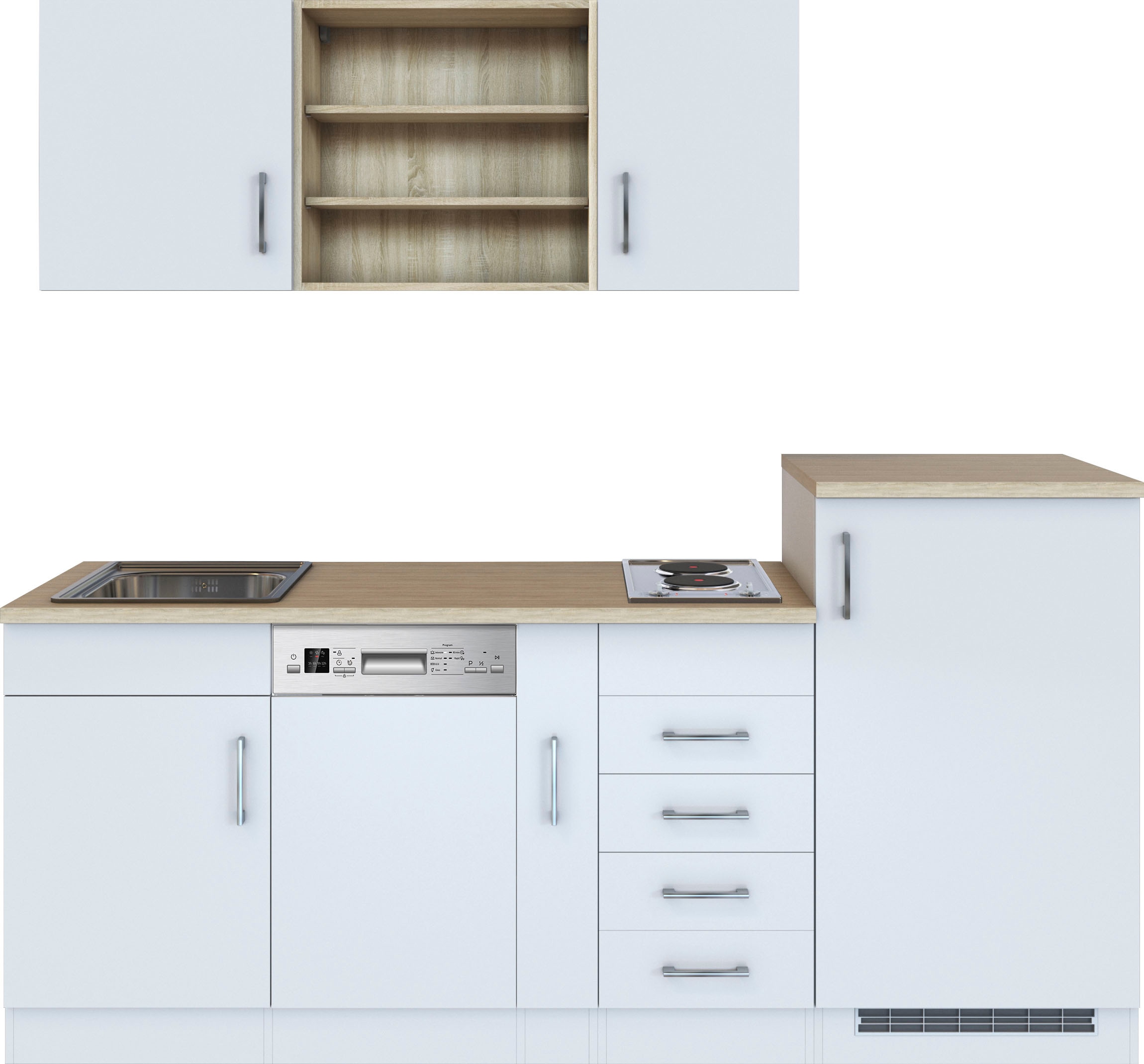 KOCHSTATION Küche »KS-Mali«, Breite 210 cm, mit E-Geräten günstig online kaufen
