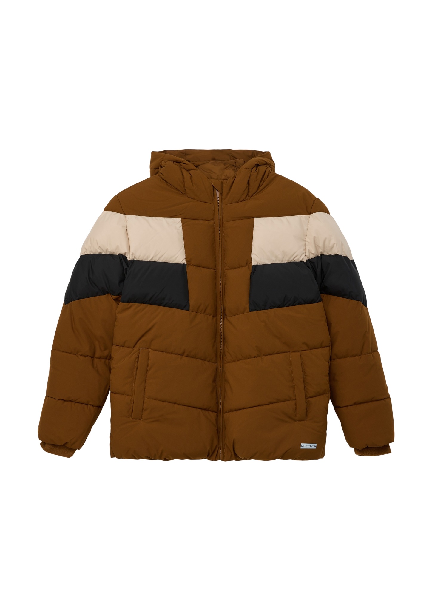 s.Oliver Junior Steppjacke, mit Kapuze, mit Print-Detail