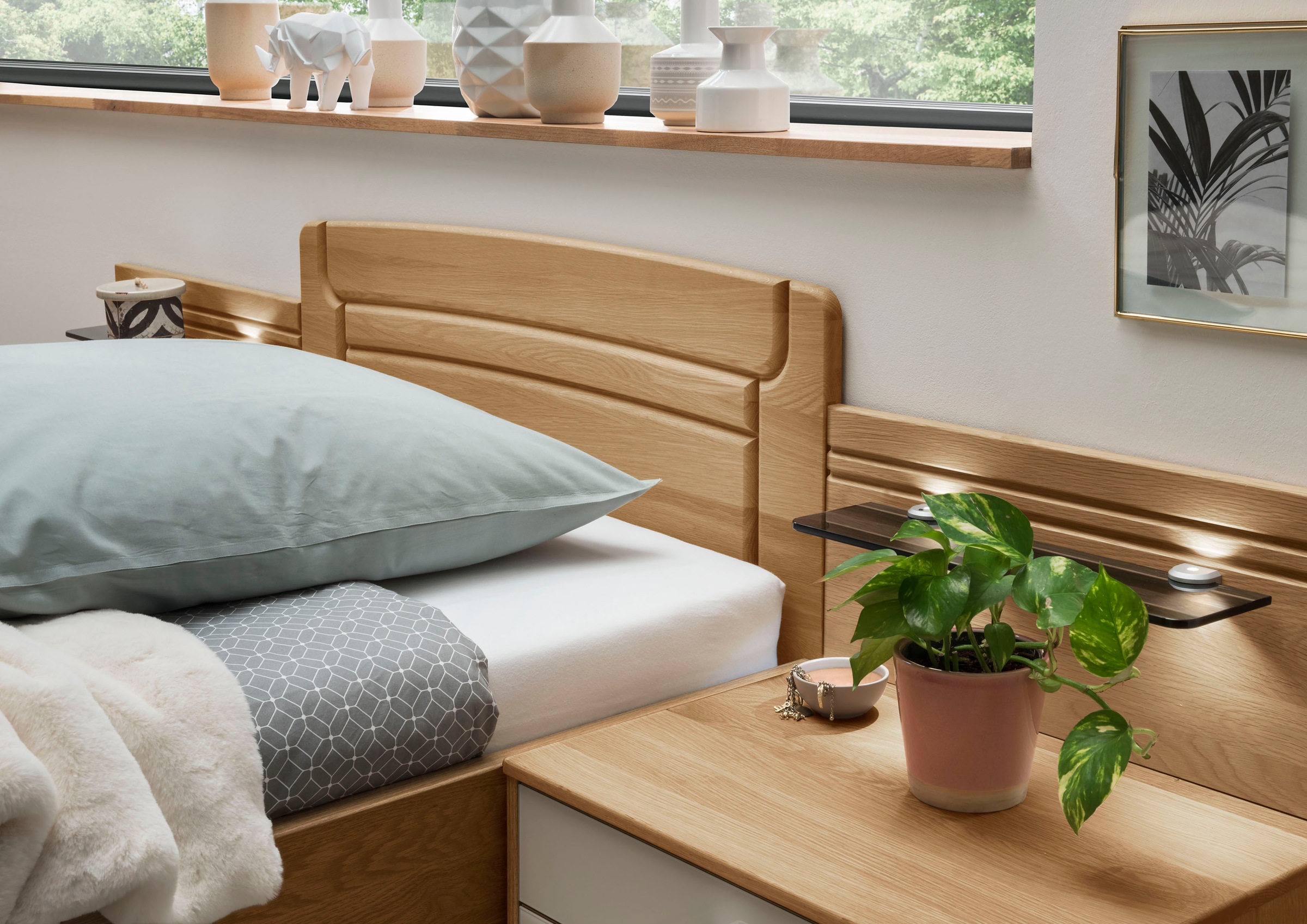 2. Bild von WIEMANN Holzbett »Kiruna, schöner Landhausstil, Made in Germany«, 4-fache Liegenhöhenverstellung, in vielen Breiten erhältlich