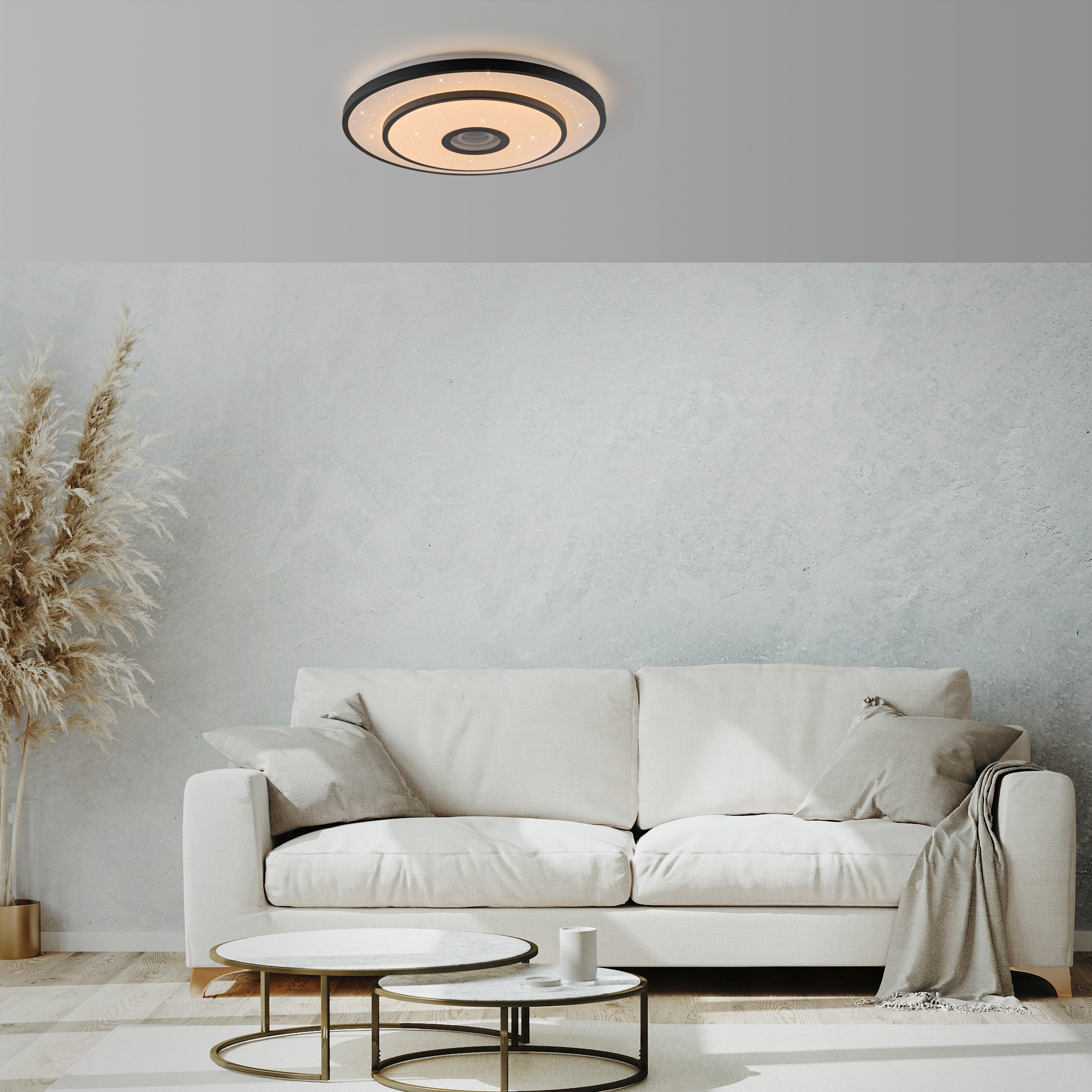JUST LIGHT LED Deckenleuchte »TURANUS« LED-Board 1 Stk. Warmweiß Starry-Cov günstig online kaufen