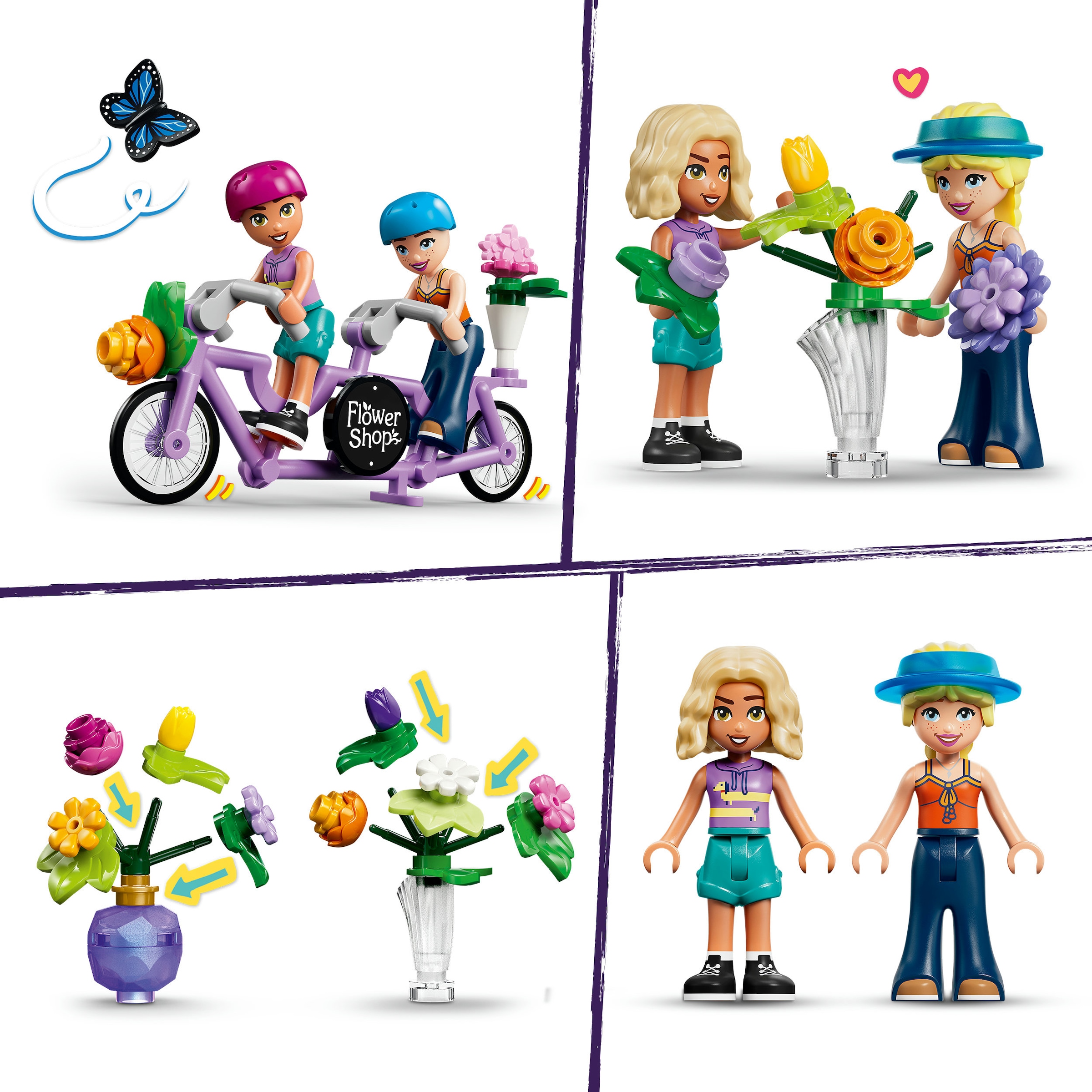 LEGO® Konstruktionsspielsteine »Kreativer Blumenladen (42693), LEGO Friends« Made in Europe