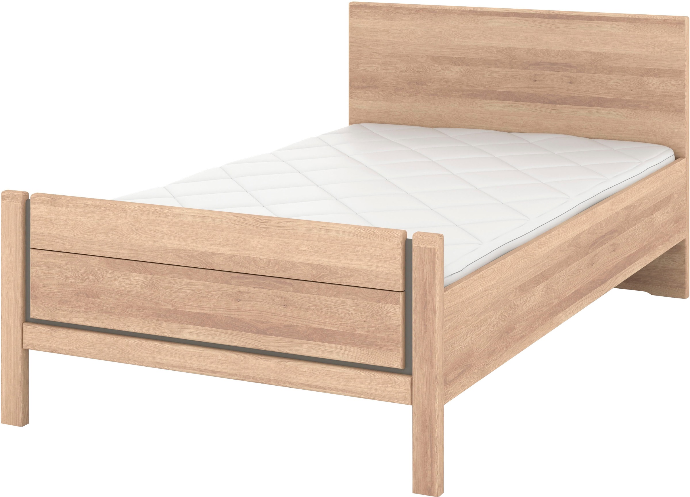 Musterring Holzbett »Sorrent, Bettgestell, Bettrahmen, teilmassiv Eiche«, ( günstig online kaufen