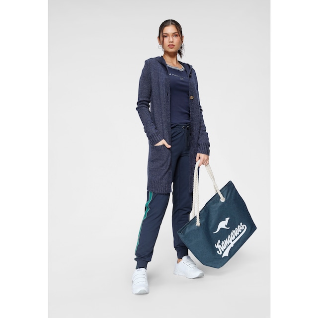 KangaROOS Kapuzenstrickjacke, mit aufgesetzten Taschen und breiten  Rippbündchen im Online-Shop kaufen