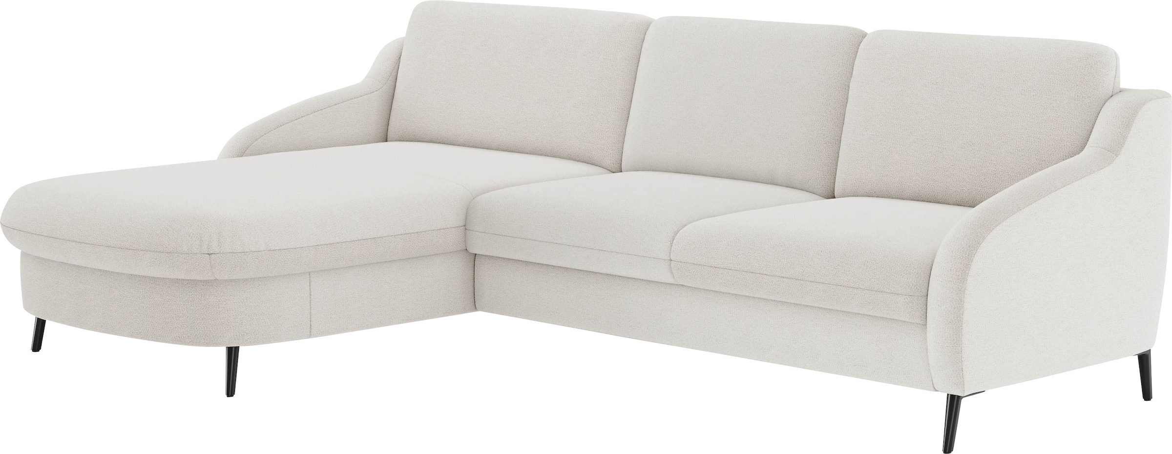 sit&more Ecksofa »Soul L-Form«, wahlweise mit Bettfunktion und Bettkasten oder Schubkasten