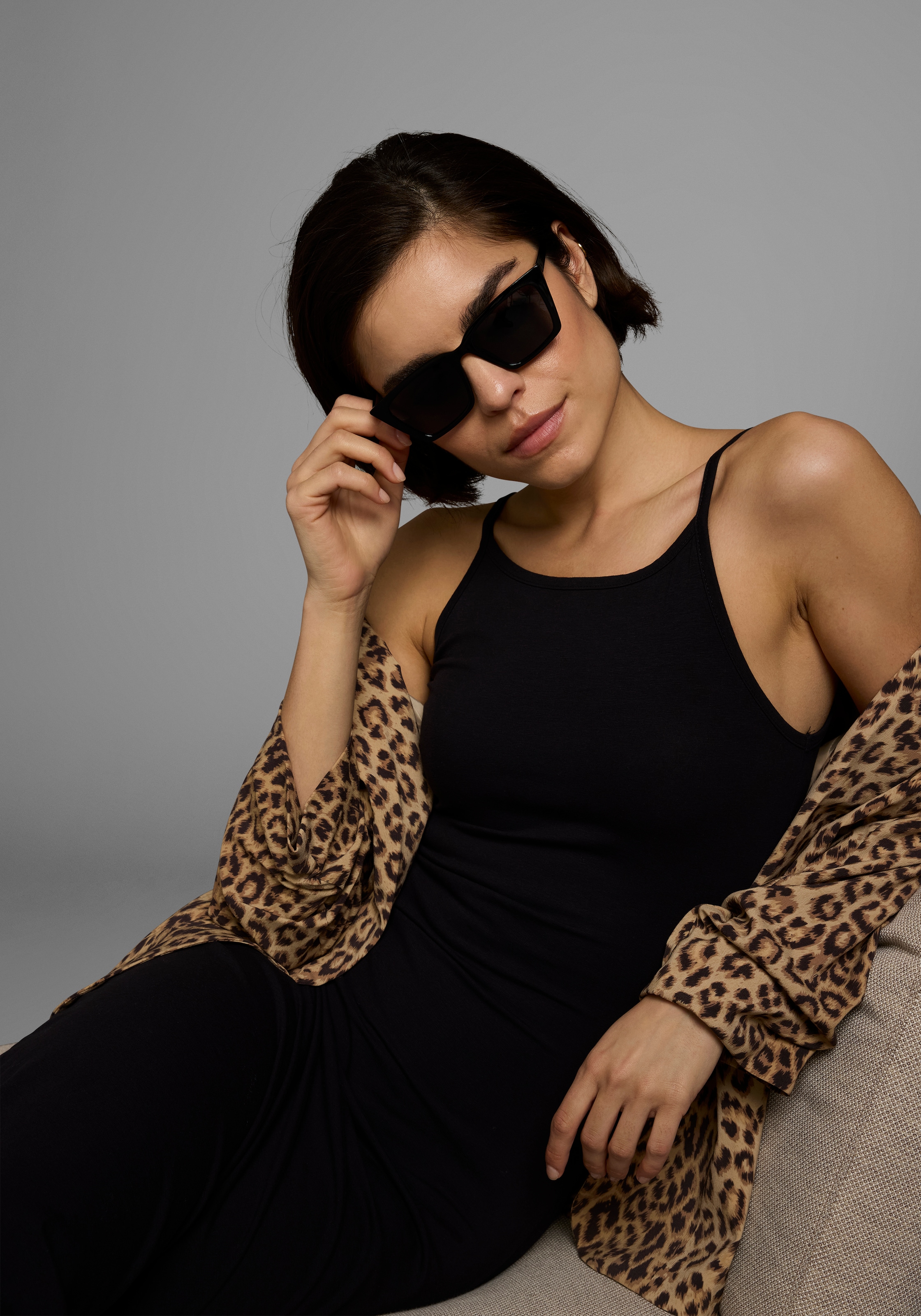 AJC Sommerkleid Ohne Taschen festlich,  Maxilänge,  unifarben,  aus elastischem Single Jersey