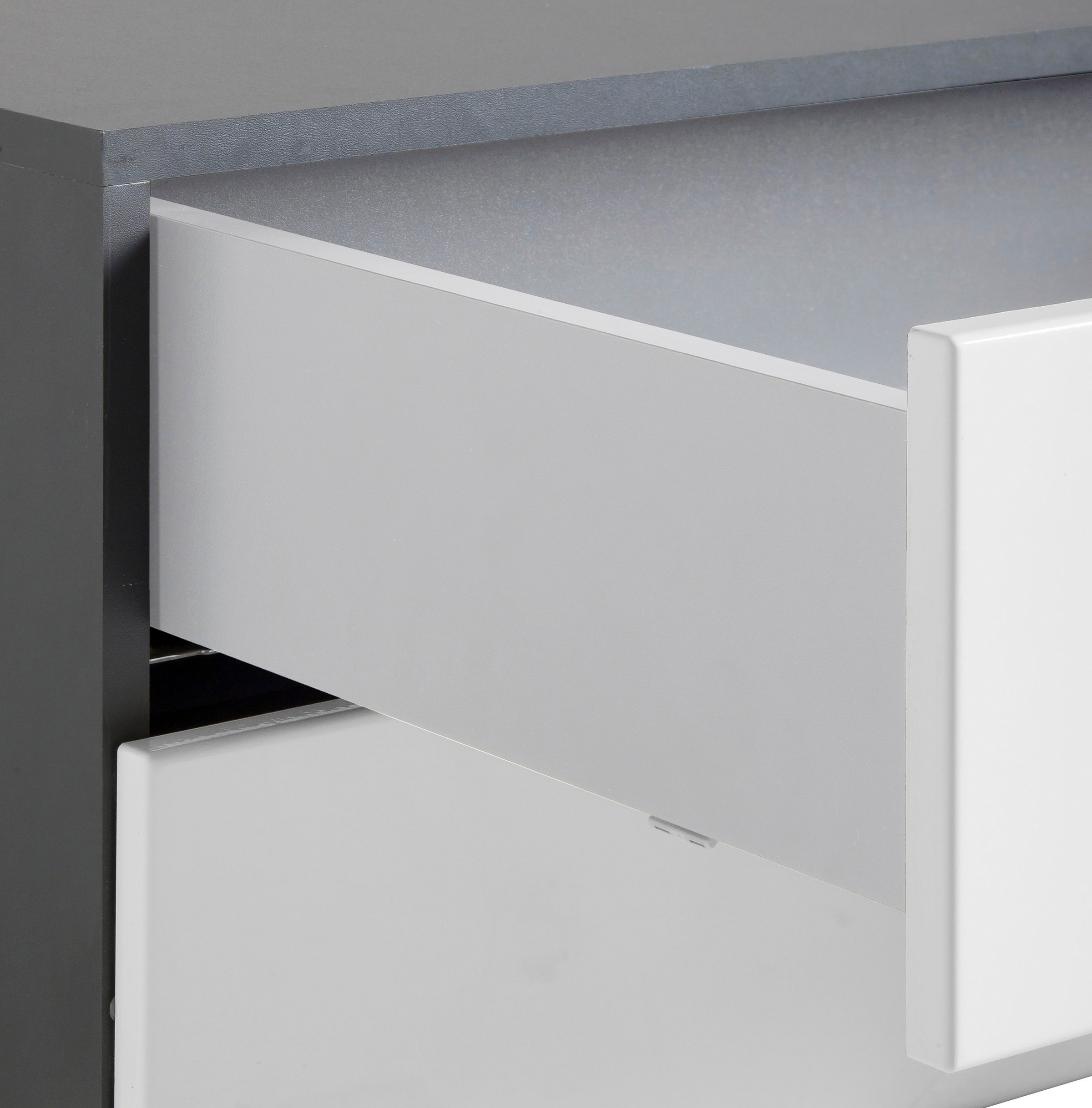 welltime Waschtisch »Bardolino«, Waschbeckenunterschrank in Weiß Hochglanz mit Soft-Close-Funktion