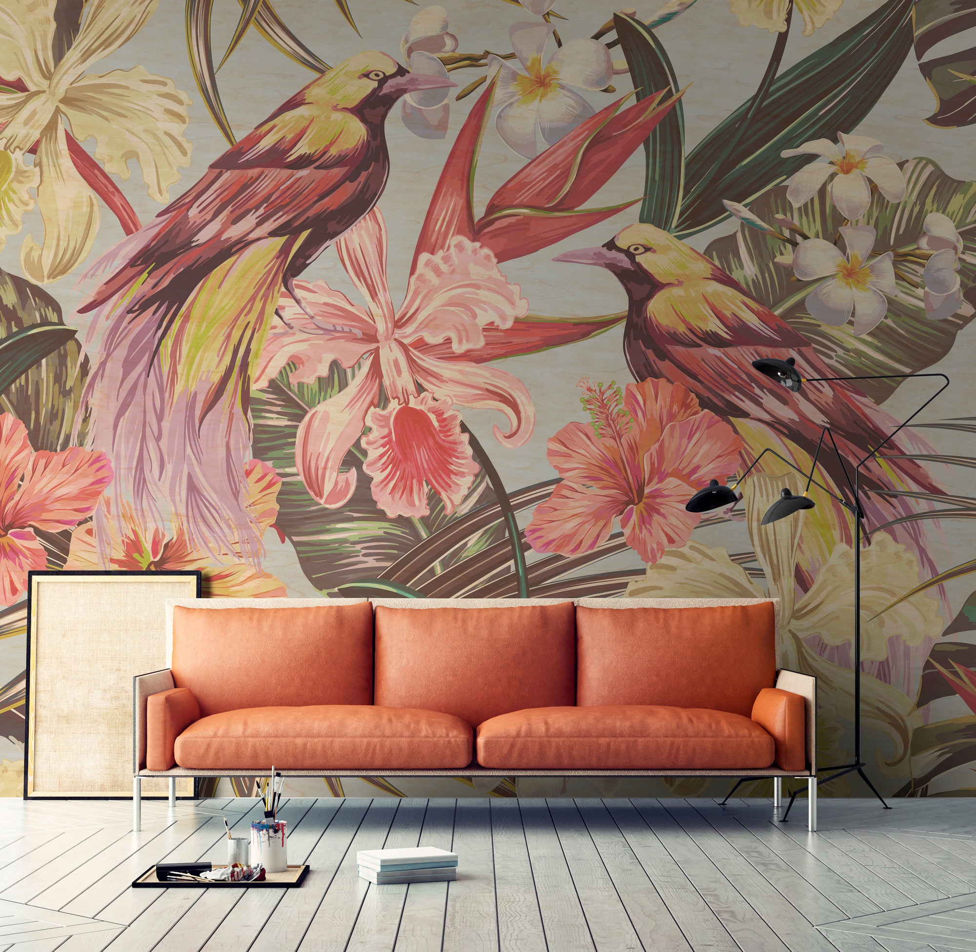 living walls Fototapete »Walls by Patel Exotic Birds 1« glatt Vlies, Wand, günstig online kaufen