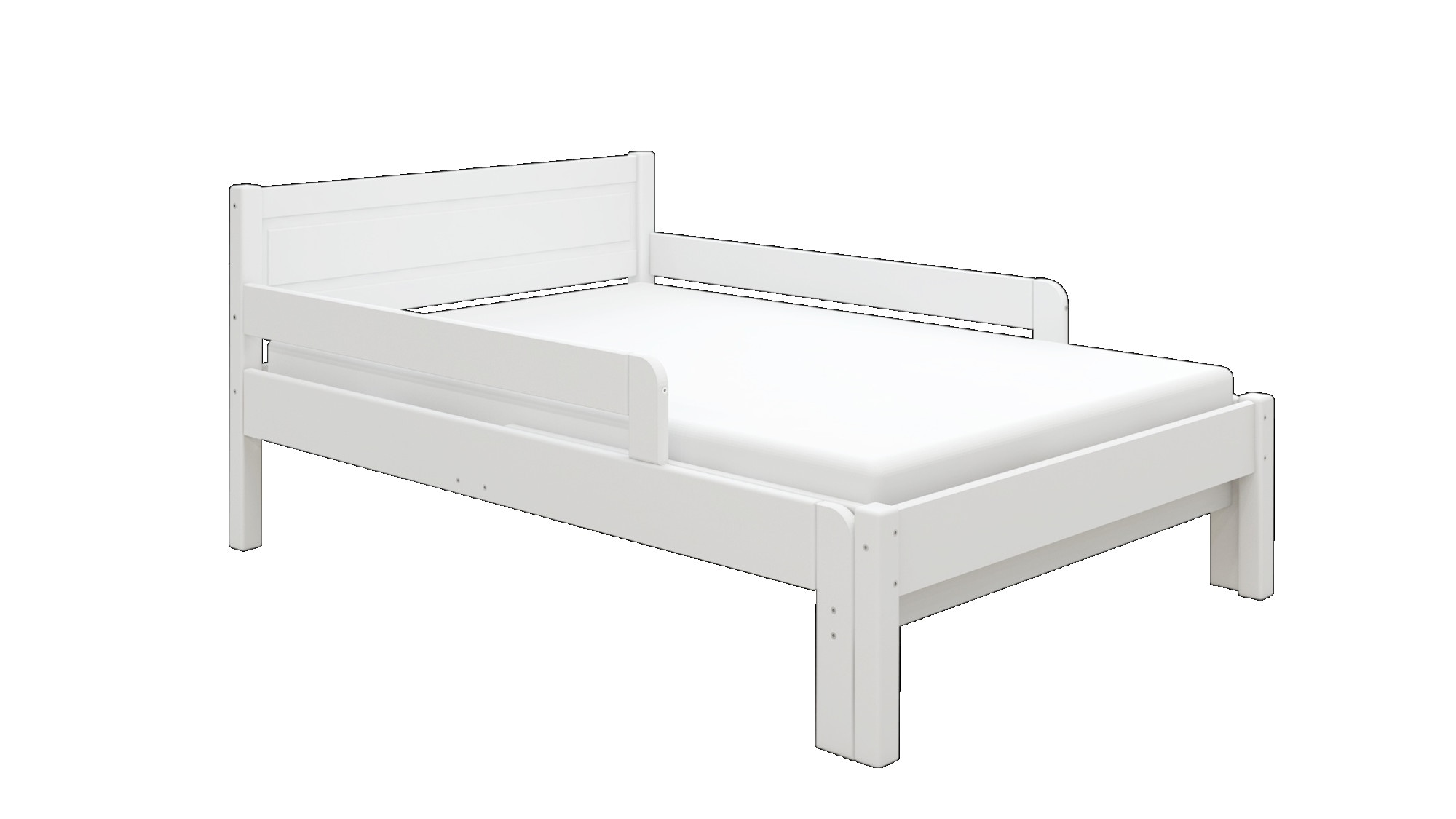 Home affaire Kinderbett »Hero, Massivholzbett, ausziehbar von 140 bis 200 cm, FSC®« 90cm Breite, 140-200cm Liegefläche,  massive Kiefer, mit Lattenrost, zeitlose Optik,  Rausfallschutz