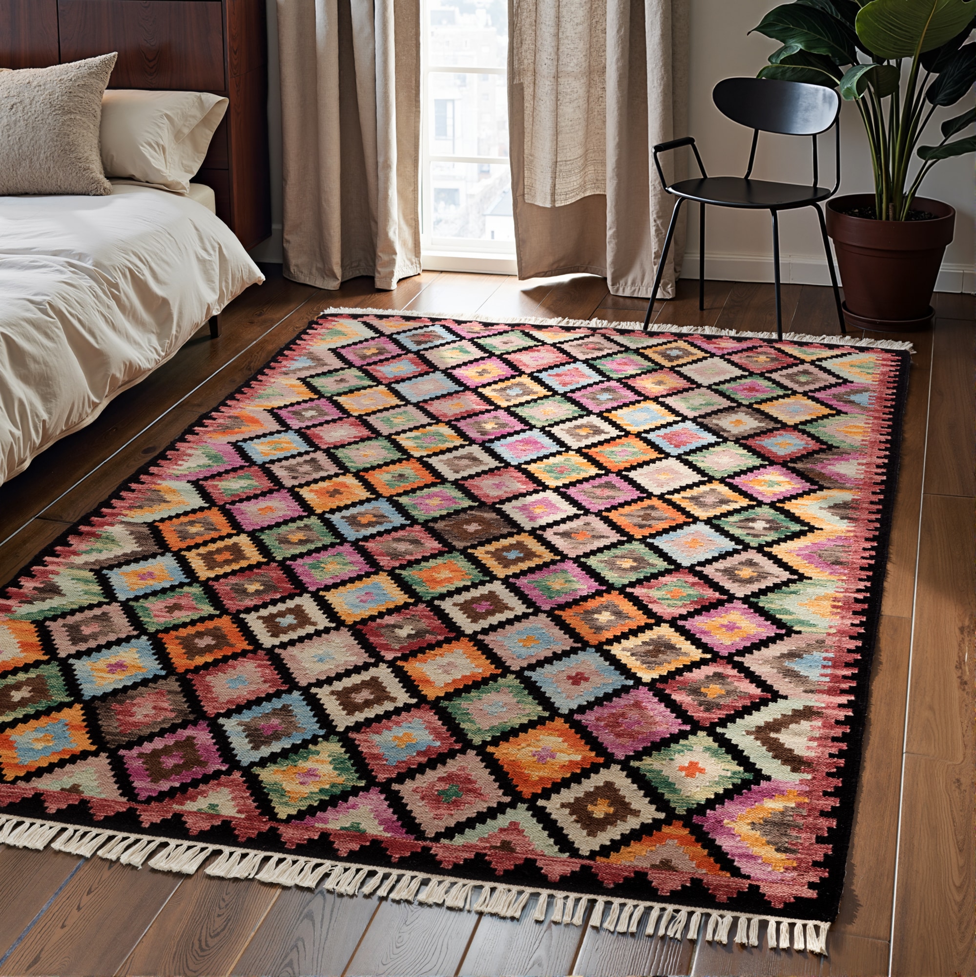HANSE Home Teppich »Kelim Zara«, rechteckig, 3 mm Höhe, Wolle, Baumwolle, N günstig online kaufen