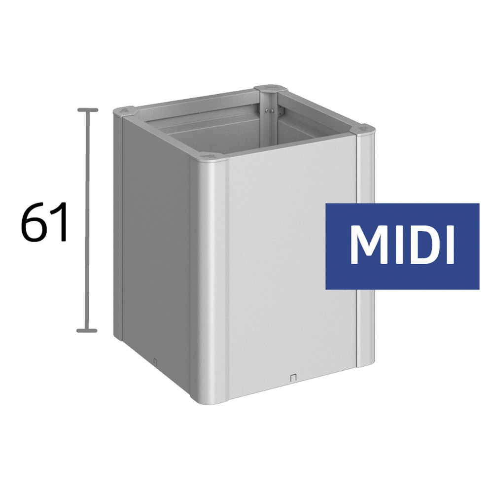 Biohort Hochbeet »BELVEDERE L-Form midi 1,5, verschiedene Farben« 152x152x61 cm, extrem langlebig, aus Metall