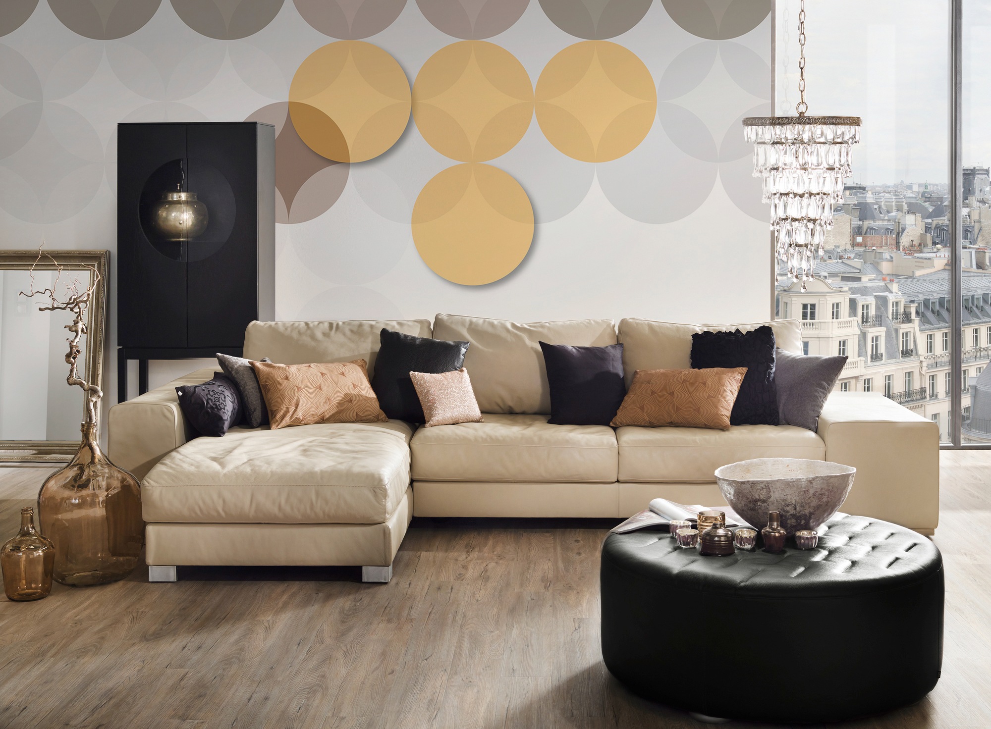 Architects Paper Fototapete »Atelier 47 Circle Pattern 3« Mit Punkten glatt günstig online kaufen