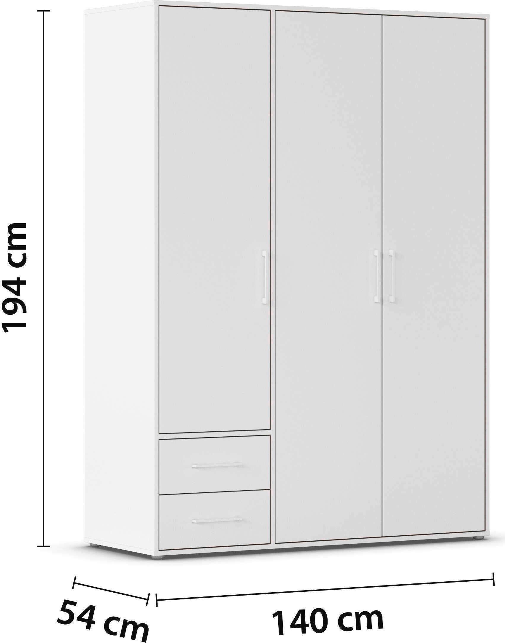 INOSIGN BY RAUCH Kleiderschrank »Schrank Garderobe Schlafzimmer Stauraum PAULLY TOPSELLER Wäscheschrank«, (mit 3 unterschiedlichen Griff-Varianten), OTTOS CHOICE 3 Griffvarianten MADE IN GERMANY