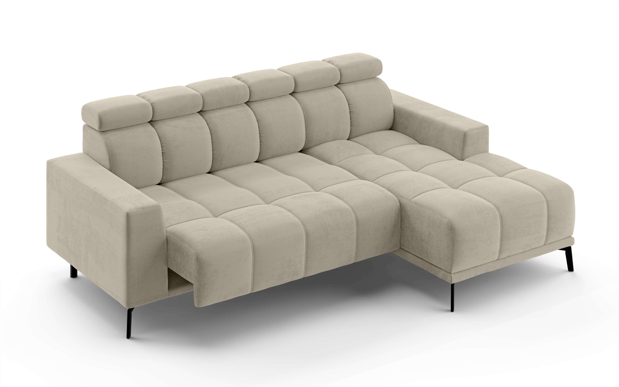 Home affaire Ecksofa »CAZIE , Designsofa, L-Form, trendige Bubble-Optik,« L-Form mit Wellenunterfederung, Recamiere rechts/links bestellbar