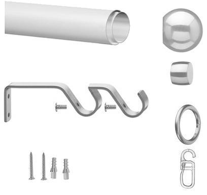 OTTO home Gardinenstange »Bari« Ø 19 mm 2 läufig-läufig ausziehbar stufenlo günstig online kaufen