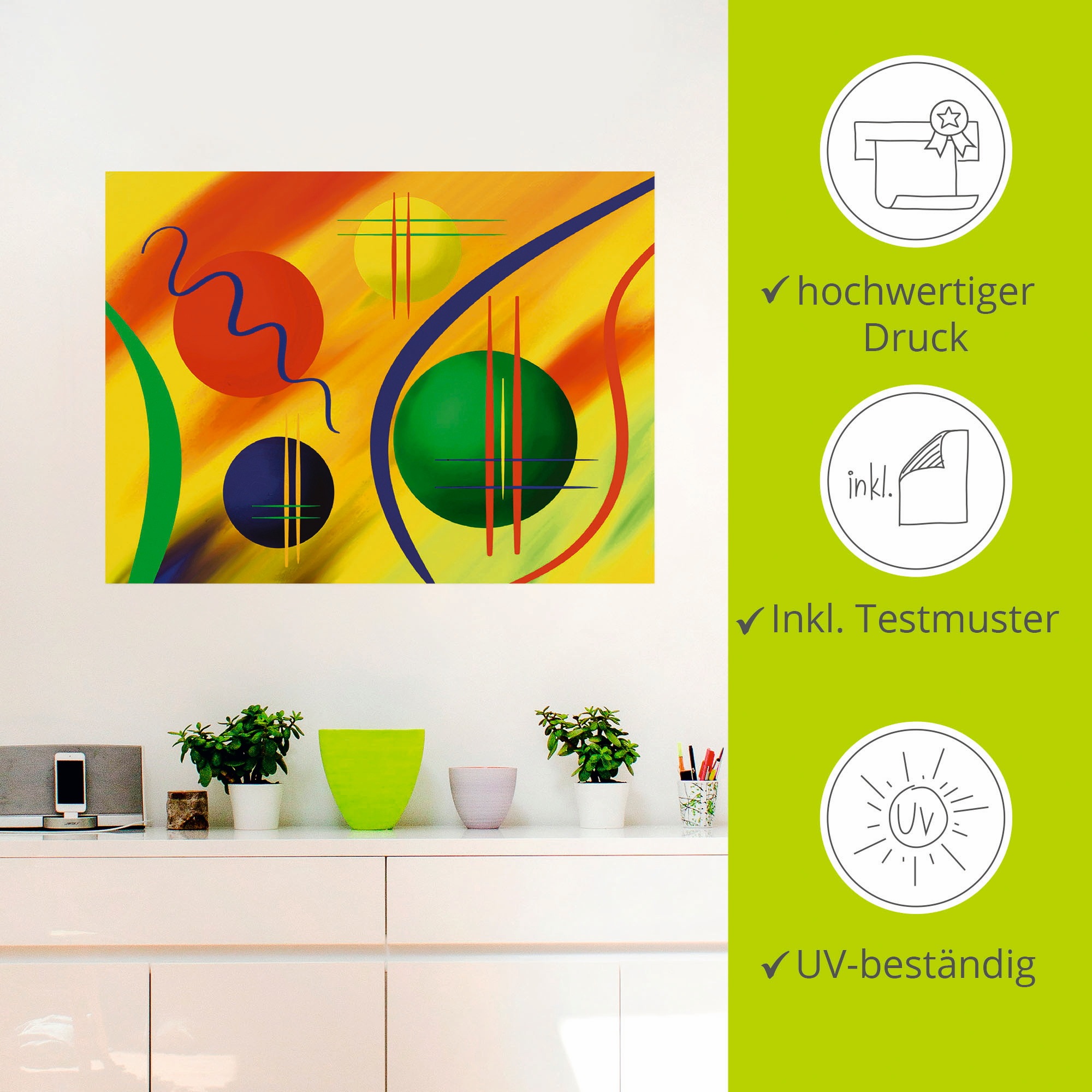 Artland Wandfolie »Modern II«, Muster, (1 St.), selbstklebend
