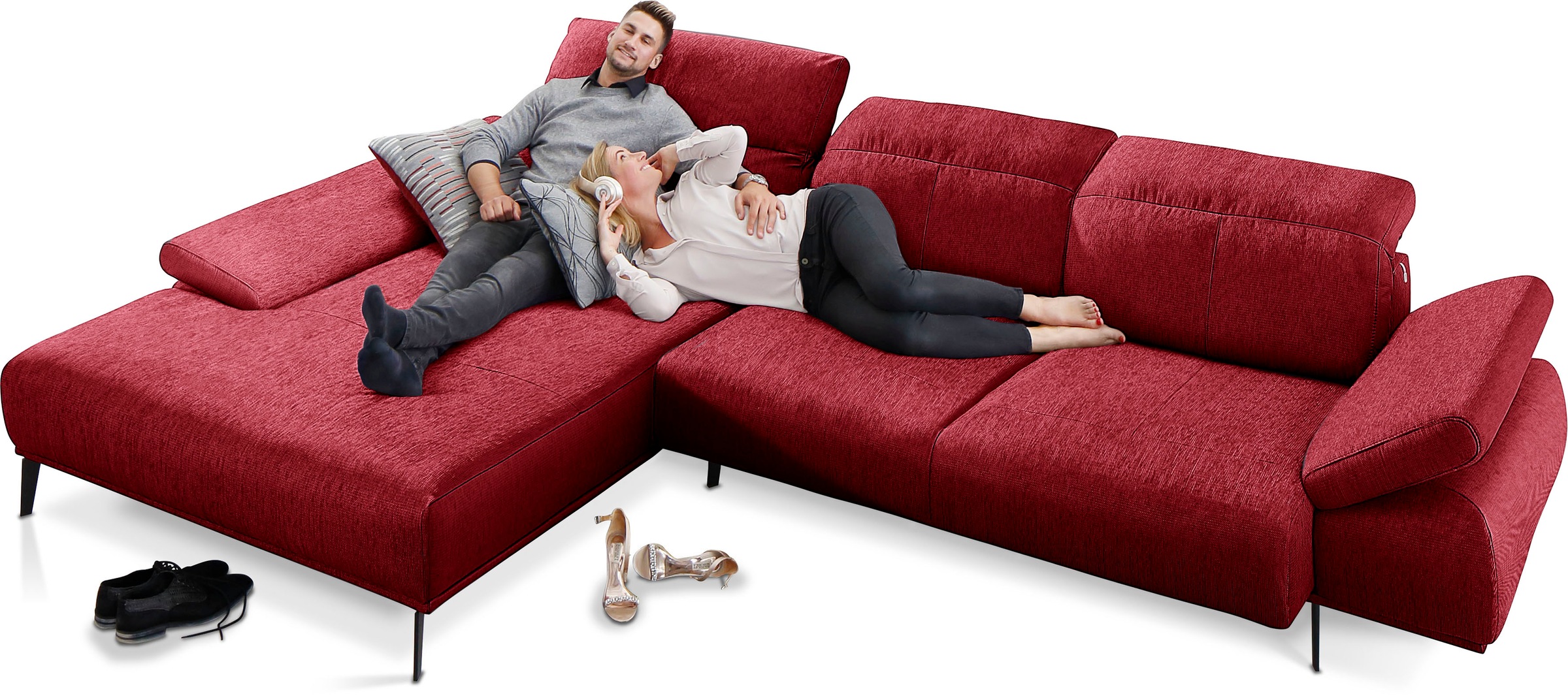 W.SCHILLIG Ecksofa "levi, Designsofa, elegant und zeitlos, bequem, L-Form", günstig online kaufen