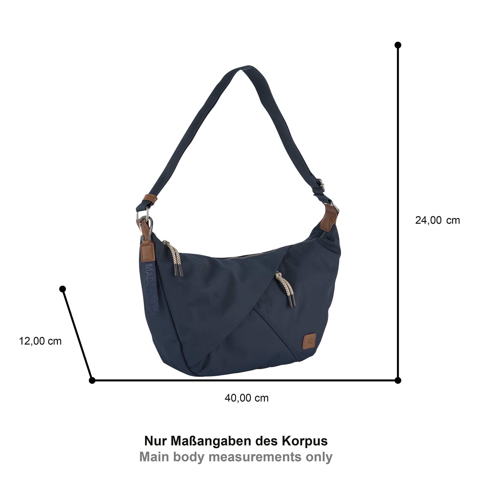 camel active Hobo »Aurum«, aus recyceltem, robusten Nylon leichtgewichtig mit feinen Details