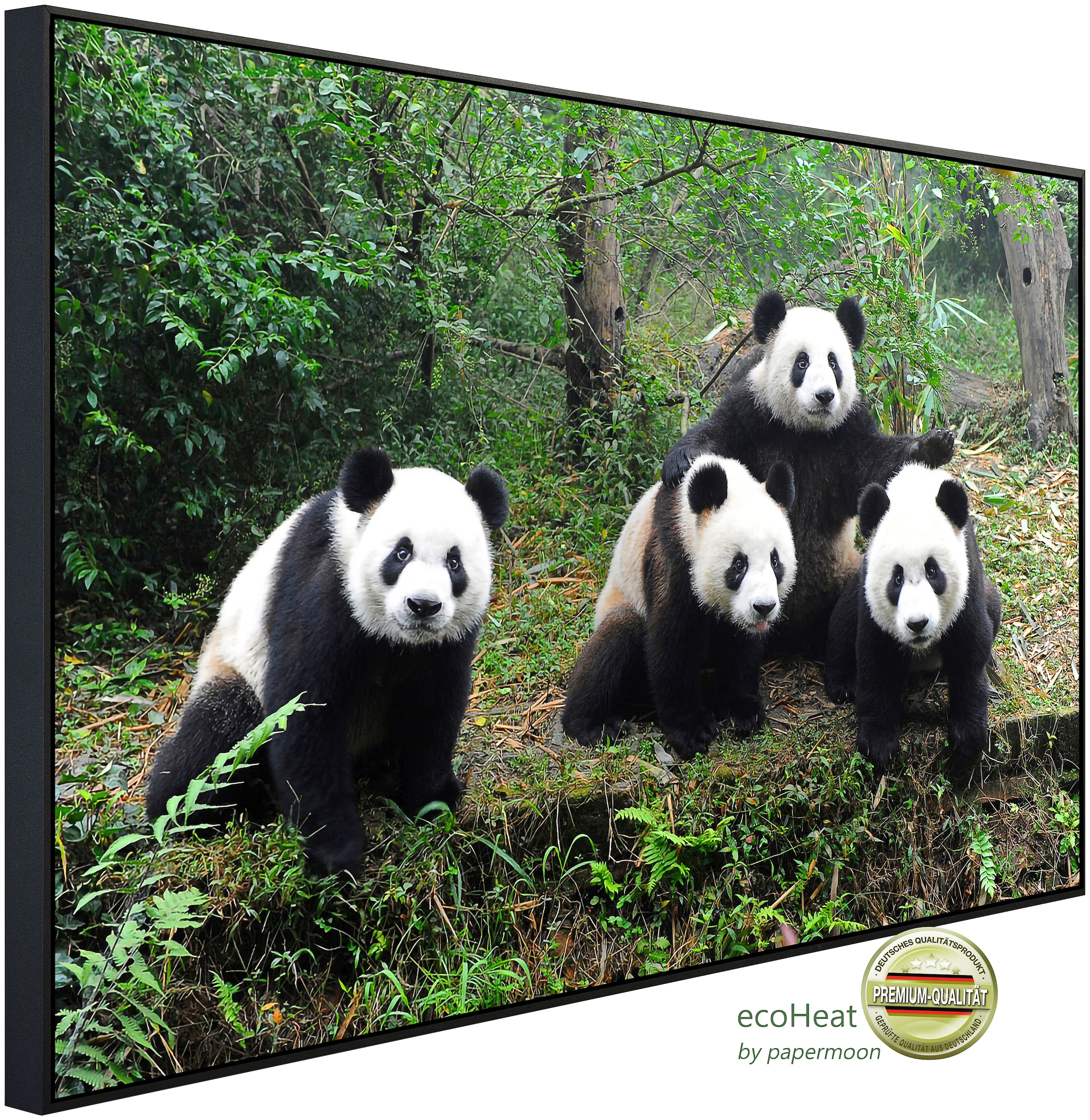 Papermoon Infrarotheizung »Pandafamilie«, sehr angenehme Strahlungswärme günstig online kaufen