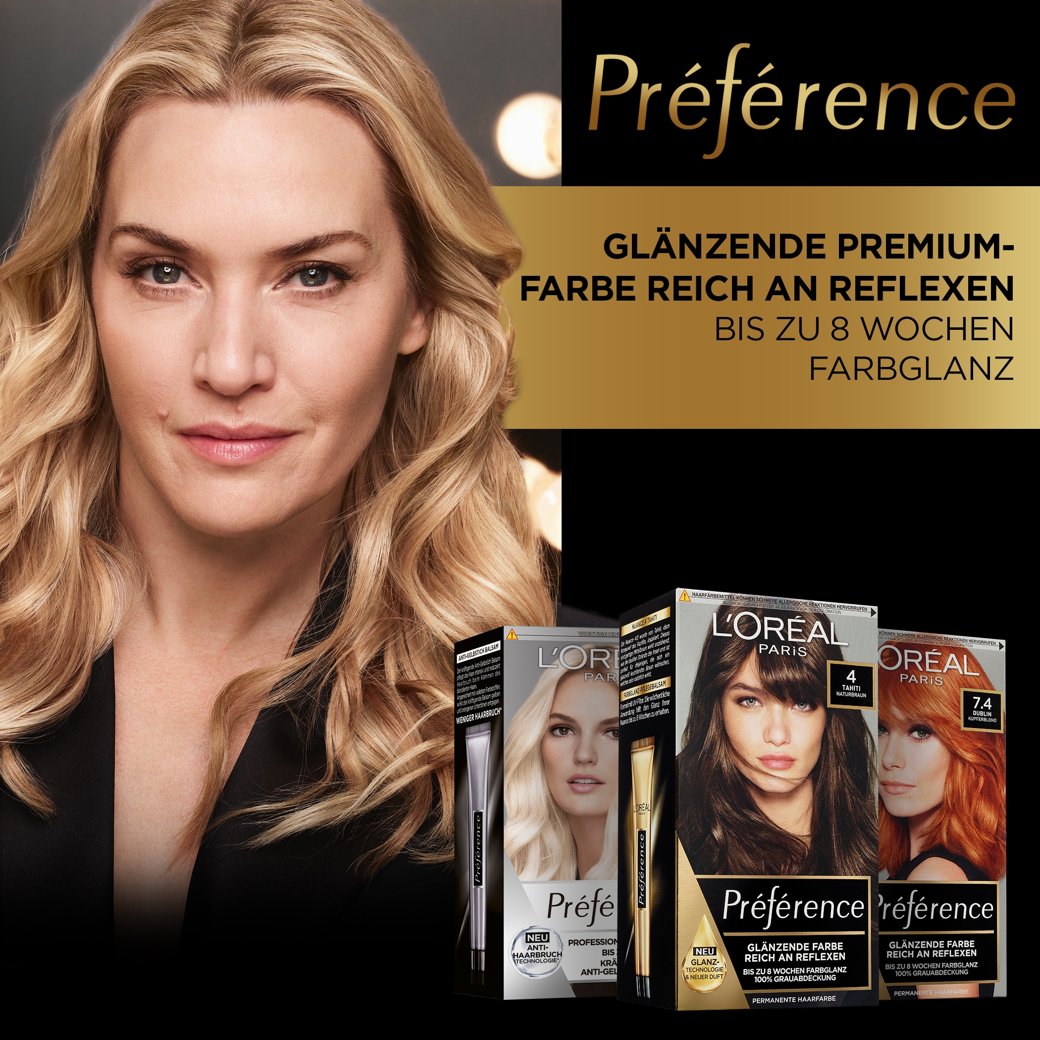 L'ORÉAL PARIS Coloration »Permanente Haarfarbe, Naturbraun«, (3 tlg.), mit pflegender Formel