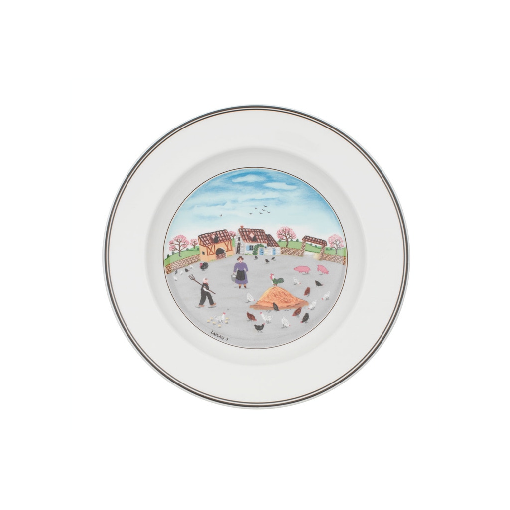 Villeroy & Boch Suppenteller »Suppenteller Hühnerhof Design Naif ø 21 cm bu günstig online kaufen