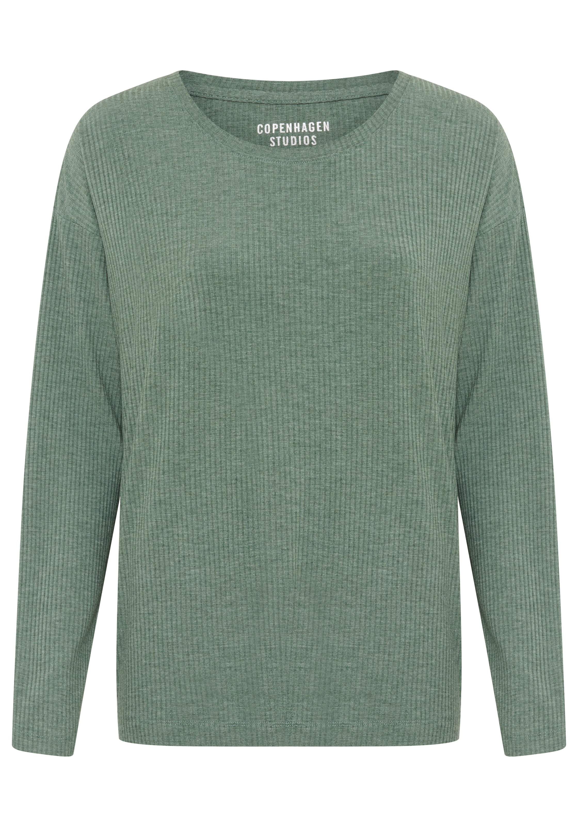 Copenhagen Studios Longsleeve aus hochwertiger Rippqualität