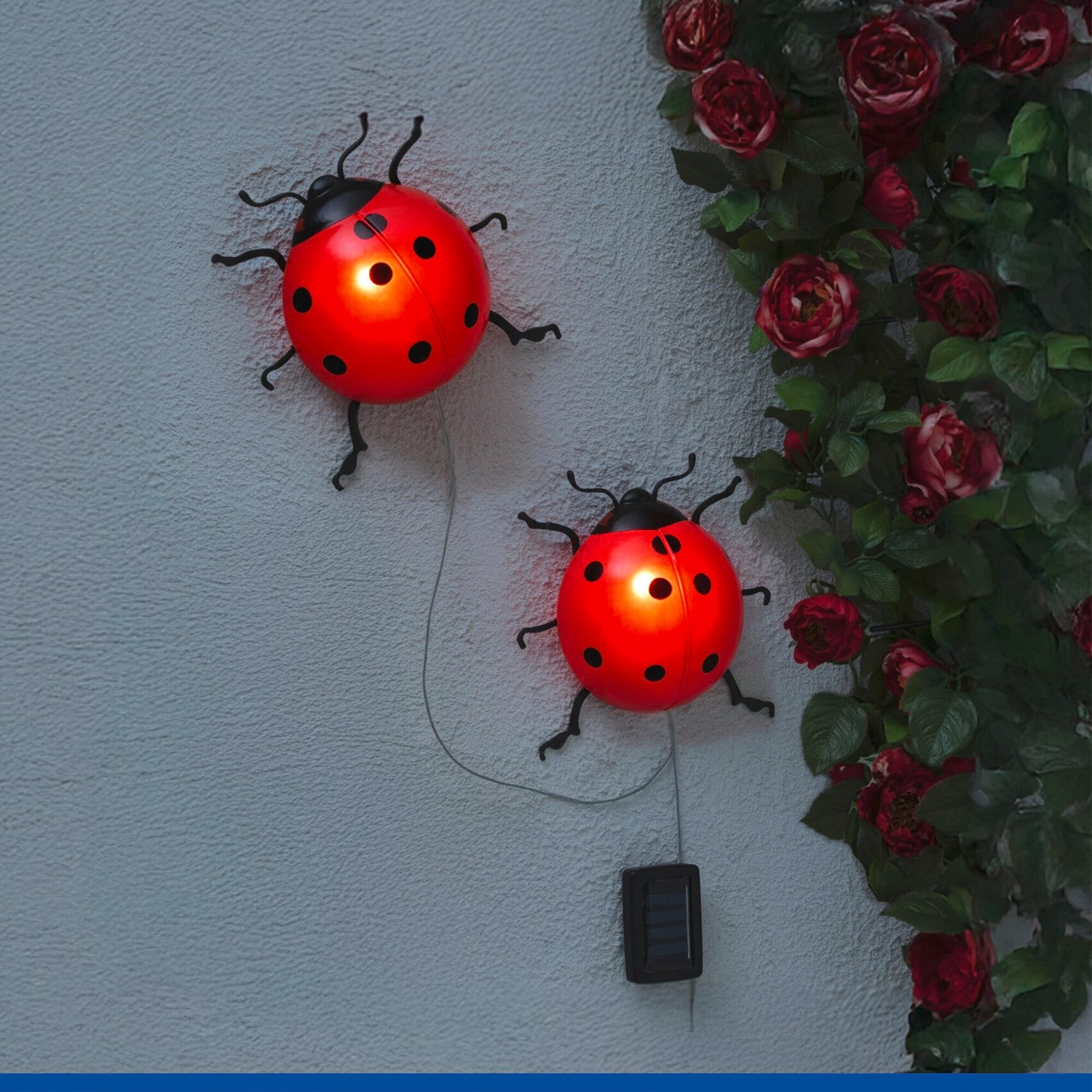 Maximex LED Gartenleuchte »Modell Marienkäfer« Warmweiß solarbetriebene Gartendekoration, leuchtet bis zu 10 Stunden