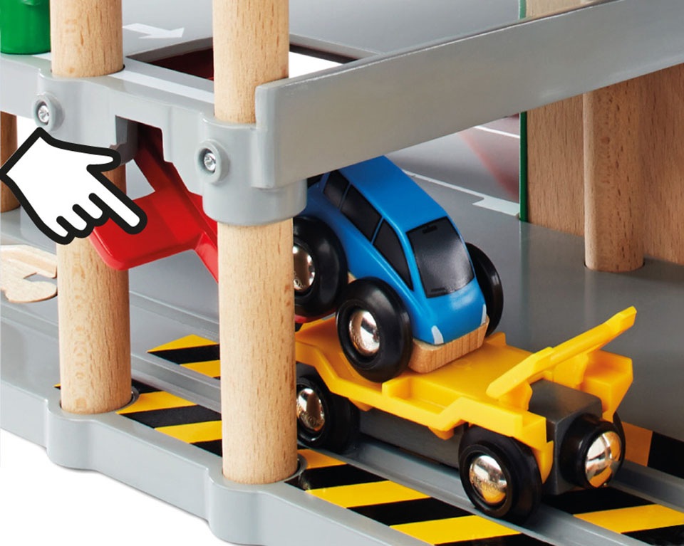 BRIO® Spiel-Parkhaus »BRIO® WORLD, Parkhaus, Straßen & Schienen«, FSC® - schützt Wald - weltweit