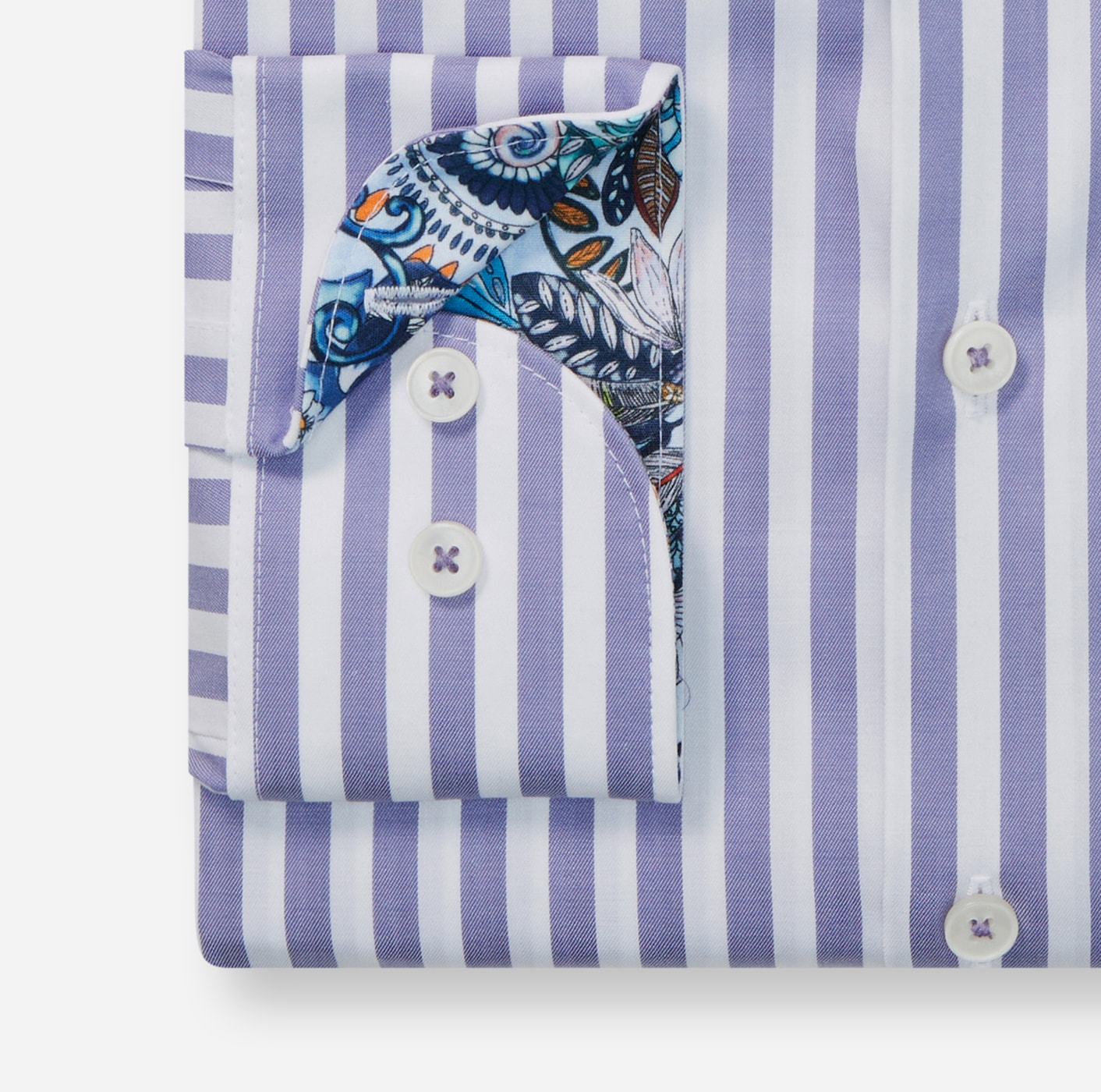 OLYMP Langarmhemd »Level 5« gestreift, body fit, New York Kentkragen, Businesshemd