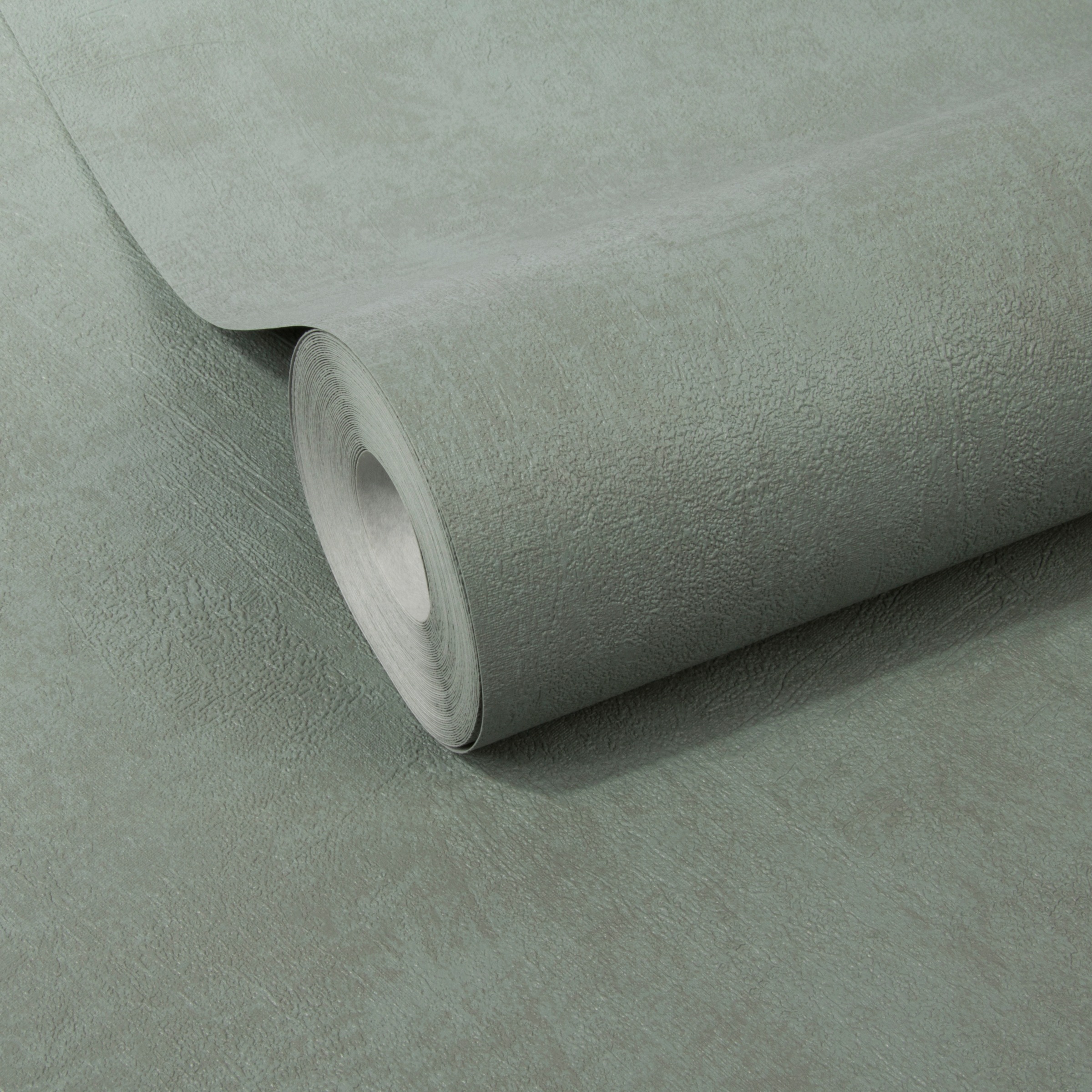 WOW Vliestapete »Beton Uni«, Steinoptik, Grün - 10m x 52cm