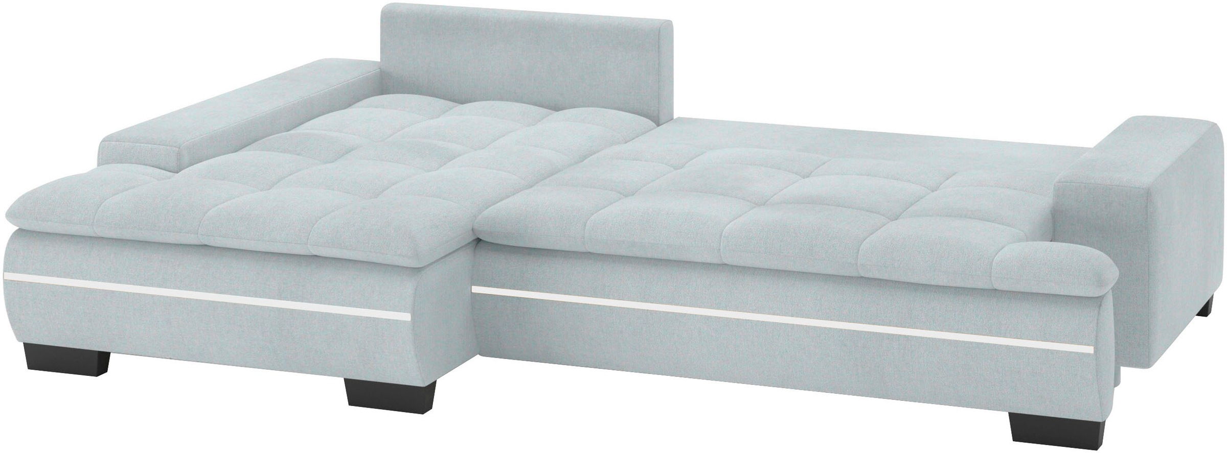 Mr. Couch Ecksofa »Haiti II, L-Form«, RGB-LED Beleuchtung, Kaltschaum, wahlweise mit Bett, Bettkasten
