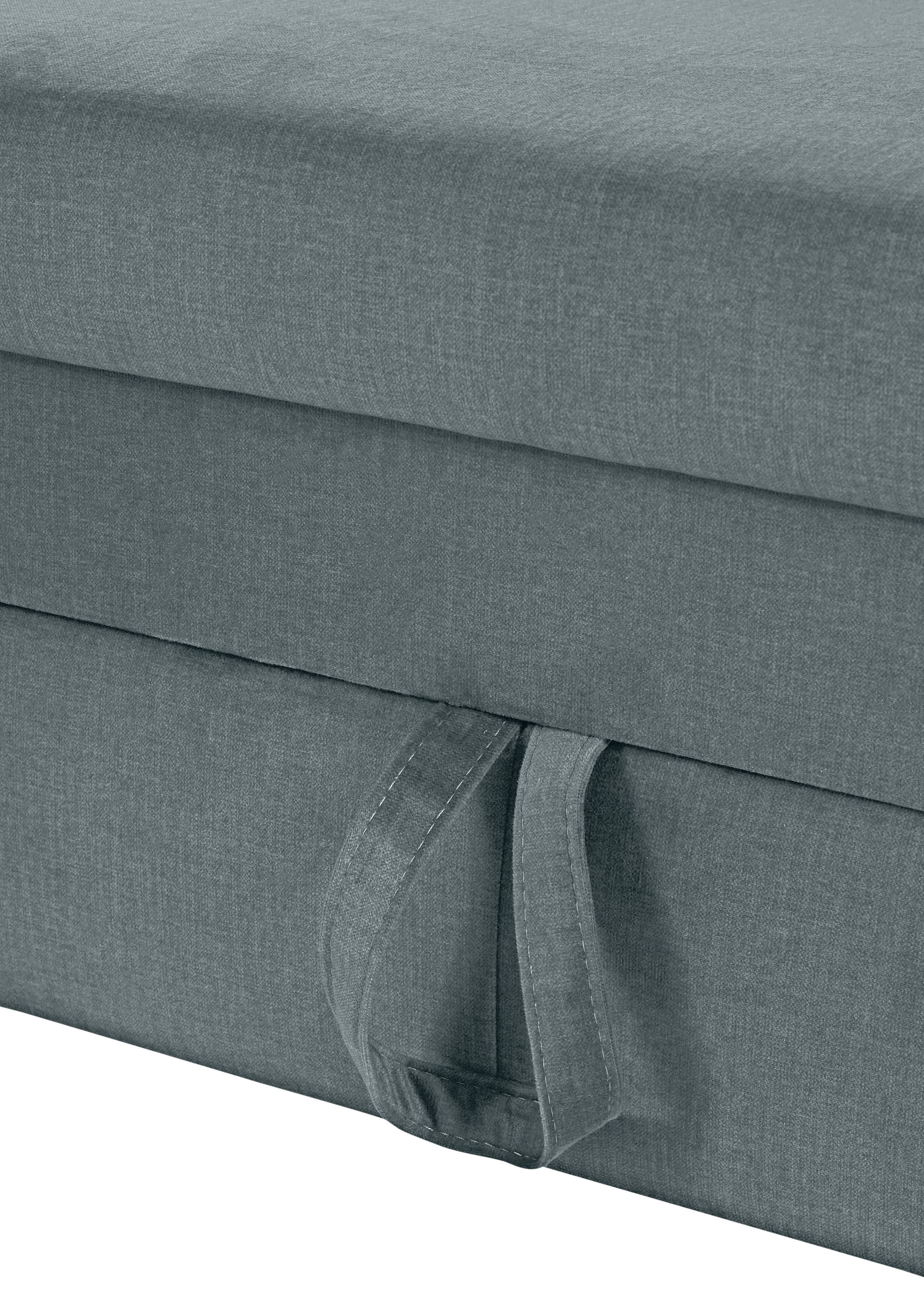 COTTA Ecksofa »Morven L-Form mit Kopfteilverstellung«, wahlweise mit Bettfunktion, Bettkasten & Wireless-Charger