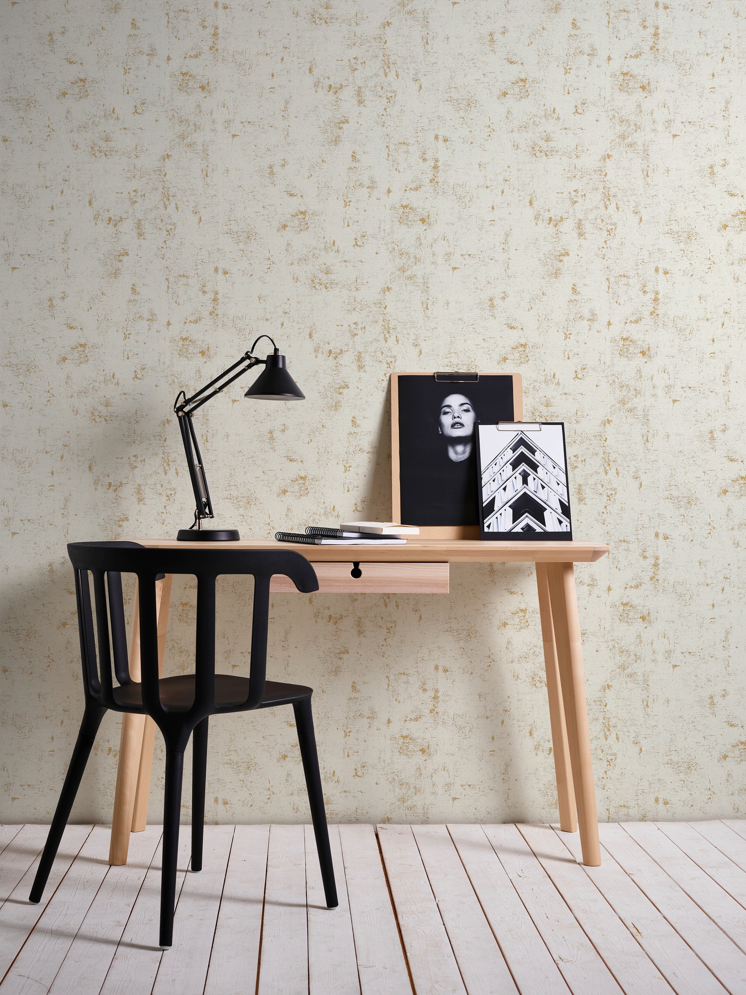 A.S. Création Vliestapete »Blooming in Vintage Optik«, uni, Uni Tapete Einfarbig Vintage